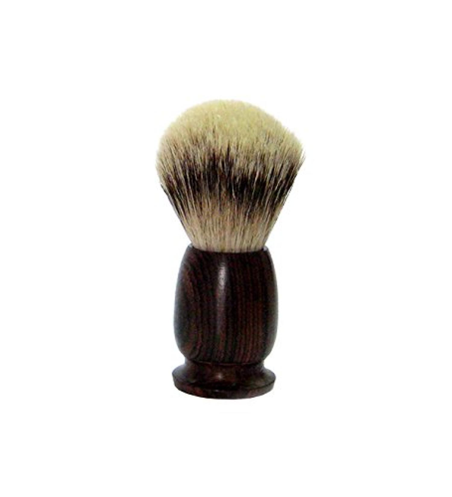 Golddachs shaving brush 100% badger silver plucked hair rosewood