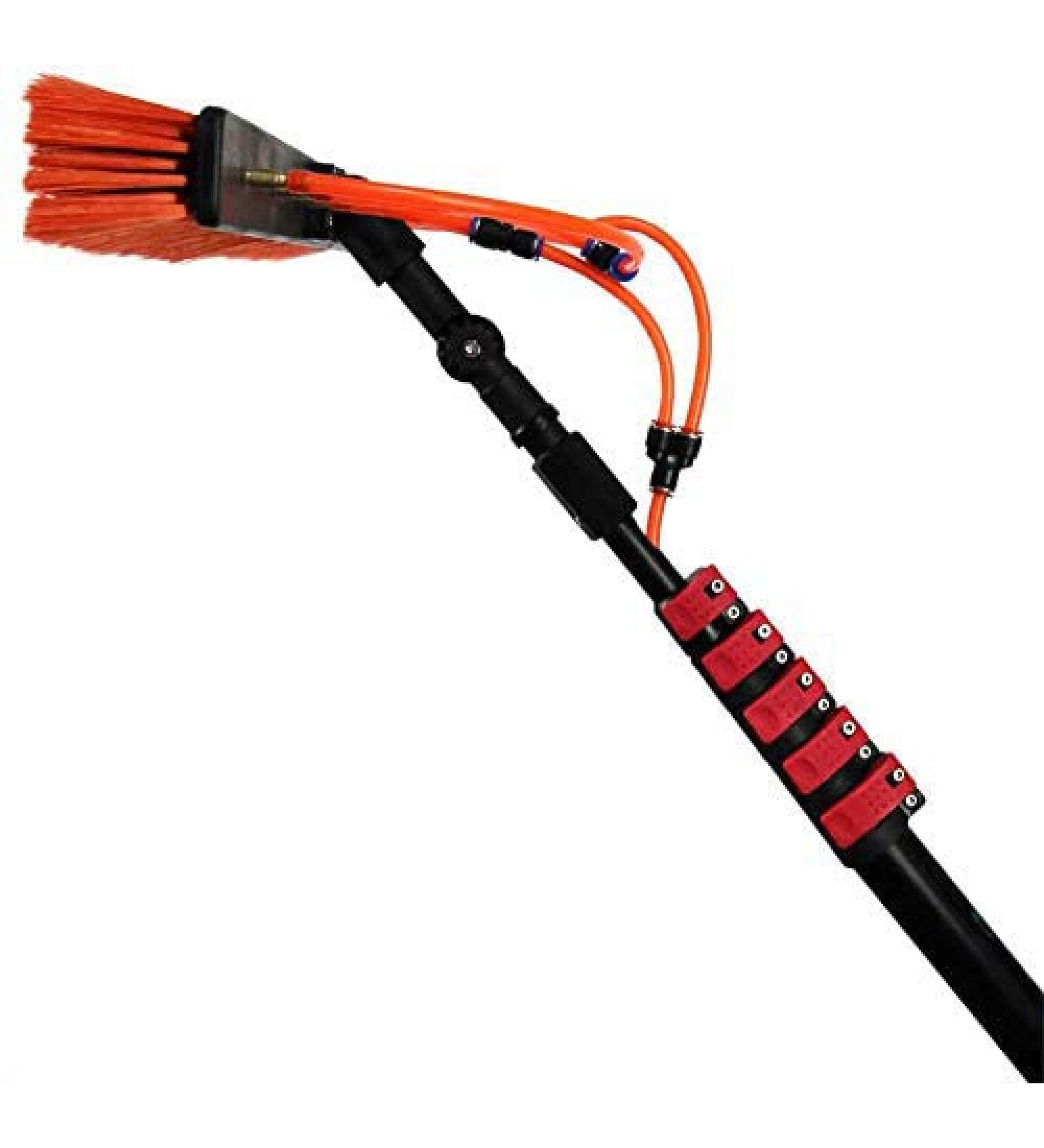 6-11M Window Cleaning Pole Photovoltaic Panel Cleaning Tool Extendable Cleaner for Trucks Windows Washing Multi-Purpose Water Spray Brush 6M / 12Ft - Buy Online on GoSupps.com