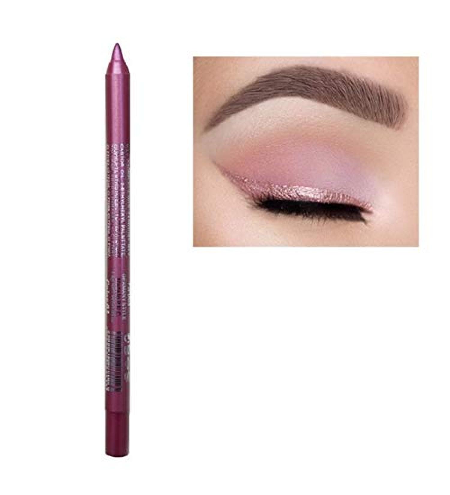 Metallic Glossy Smoky Eyeliner - Long Lasting Waterproof Eyeliner Pen - Multi Color Eye Makeup Tool (03 Pink) - Buy Online on GoSupps.com