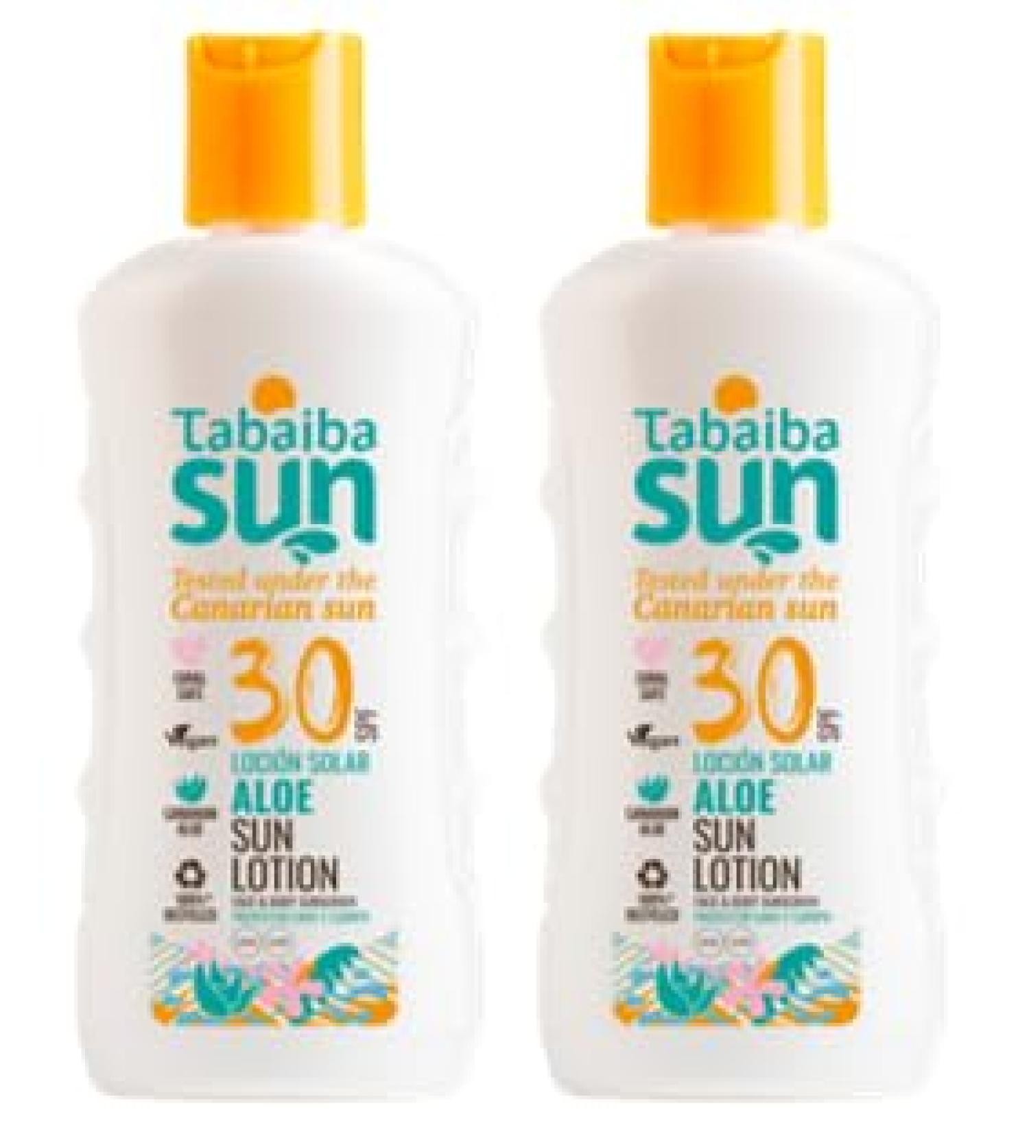 Tabaibaloe Tabaiba Sun Aloe Vera Sun Lotion 2 Count (2 x 100 ml SPF30)