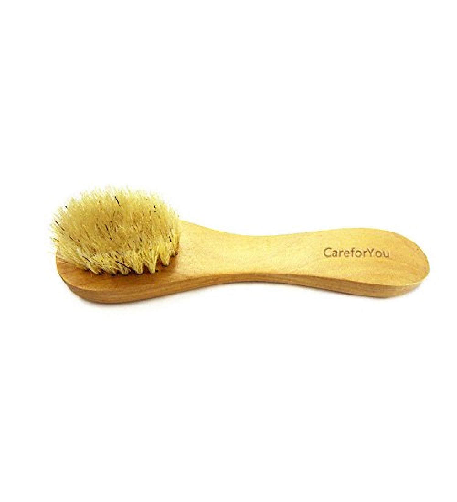 JIAHAO Wooden Face Cleaning Brush - Exfoliating Facial Scrub Tool with Natural Soft Bristles for Skin Care - Buy Online on GoSupps.com