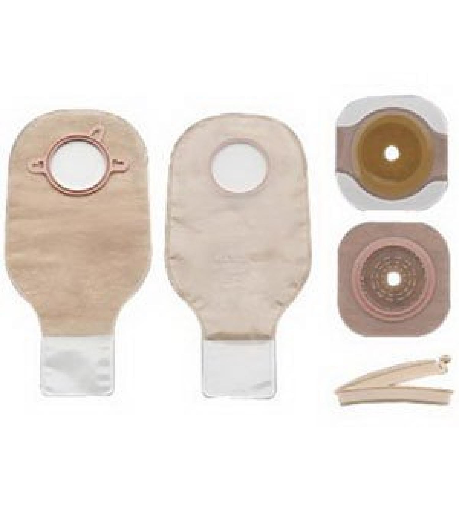 New Image Two-piece Colostomy/Ileostomy Drainable Single-use Kit 2-1/4" Clamp Closure