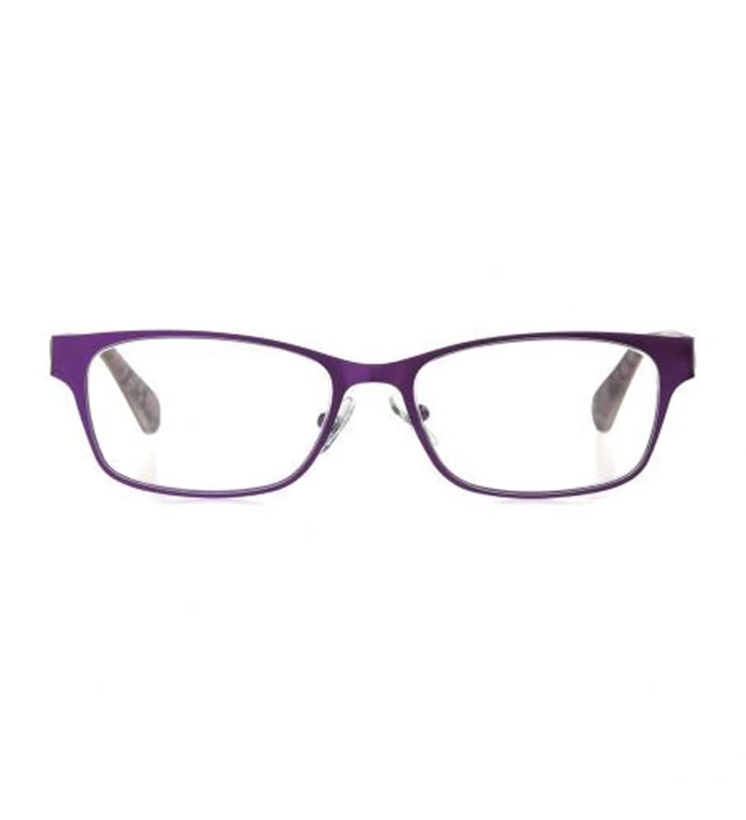 Foster Grant Blaire Purple Fashion Flower Womens Reading Glasses w/ Case +1.25