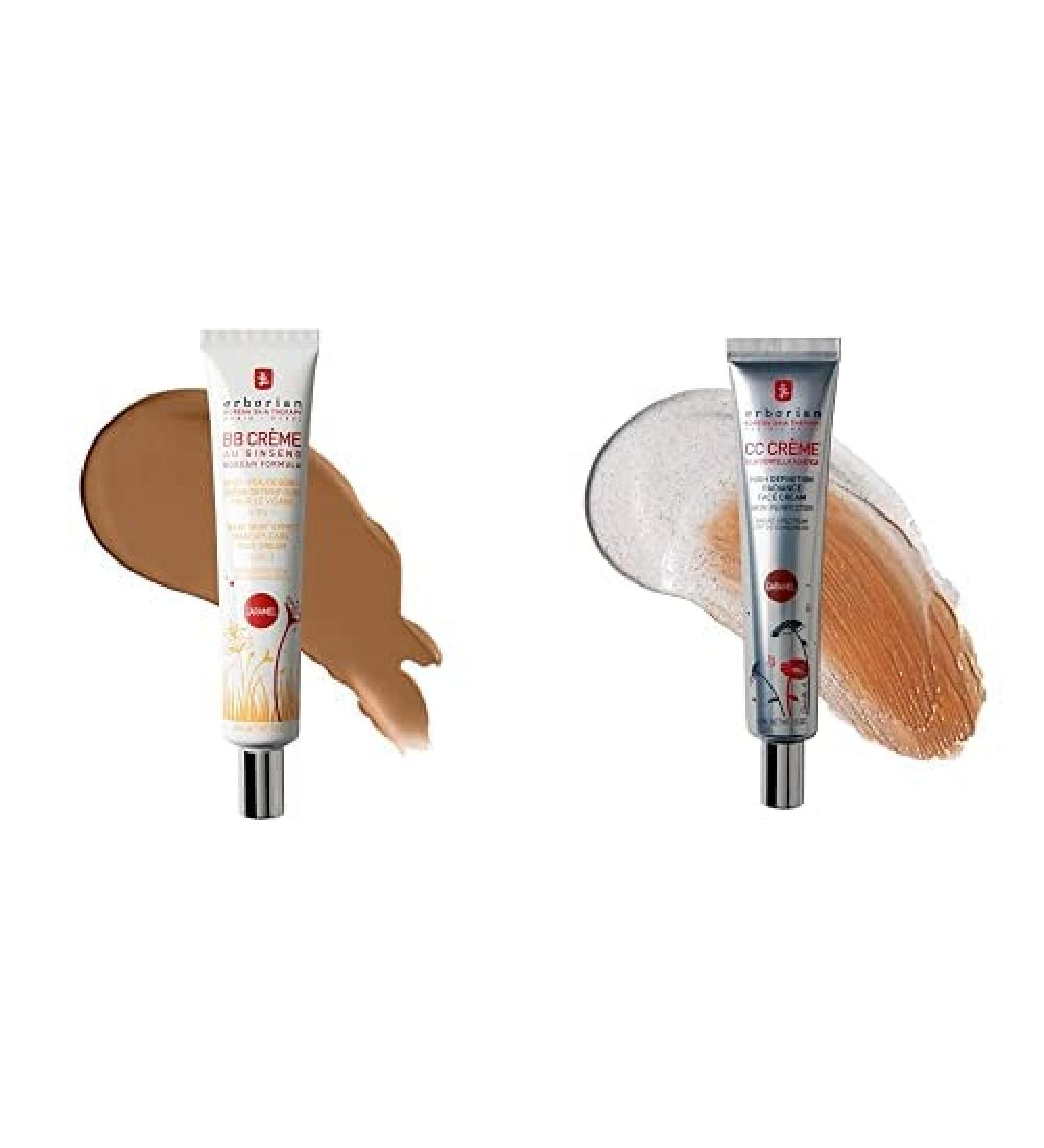 Erborian Color Correcting bundle - CC Cream with Centella Asiatica and BB Cream Caramel - 1.5 Oz