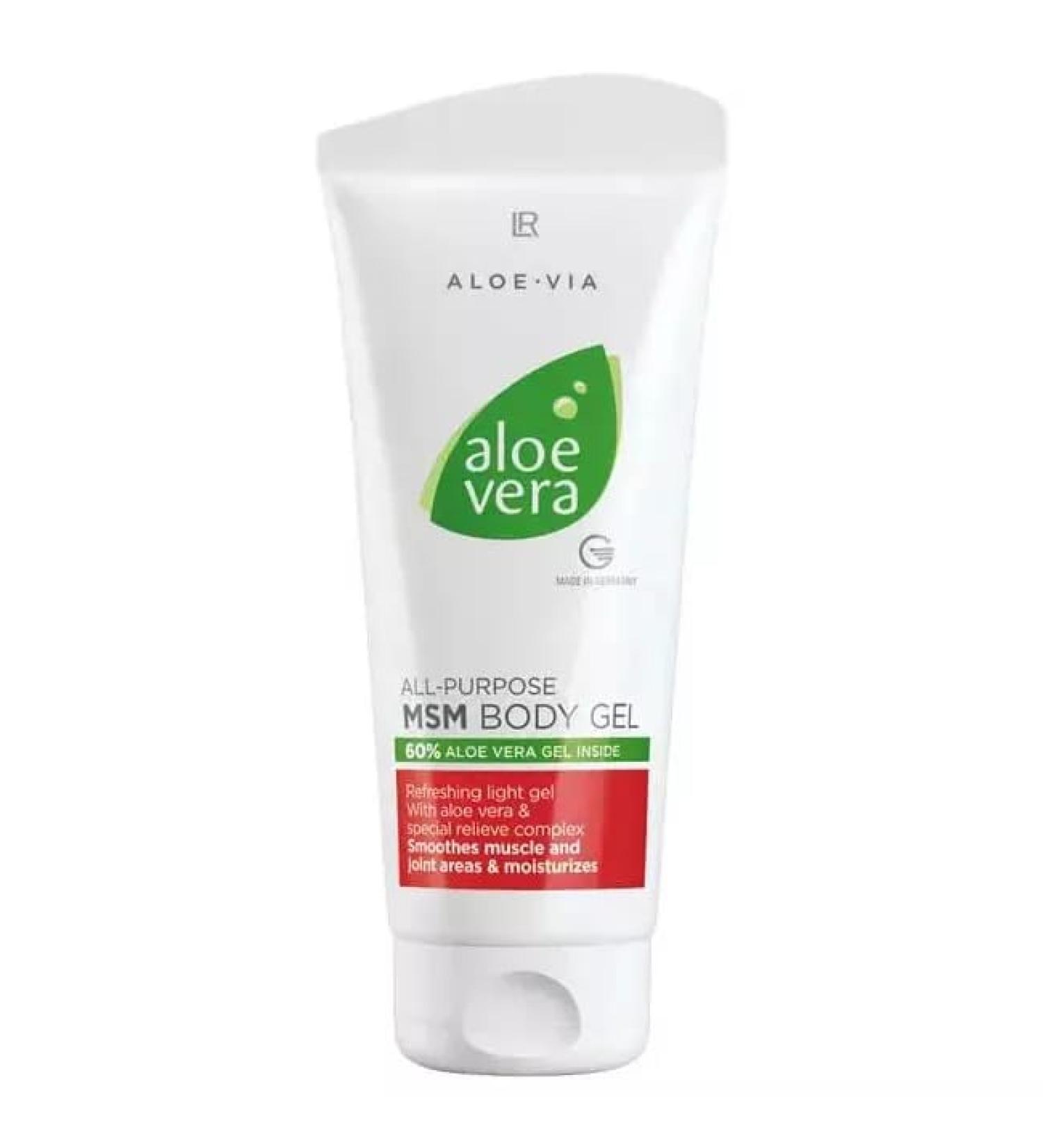LR Health&Beauty Aloe Via Aloe Vera Relaxing MSM Thermal Gel Moisturising Body Care Women Men 200 ml./6.7 fl.oz.