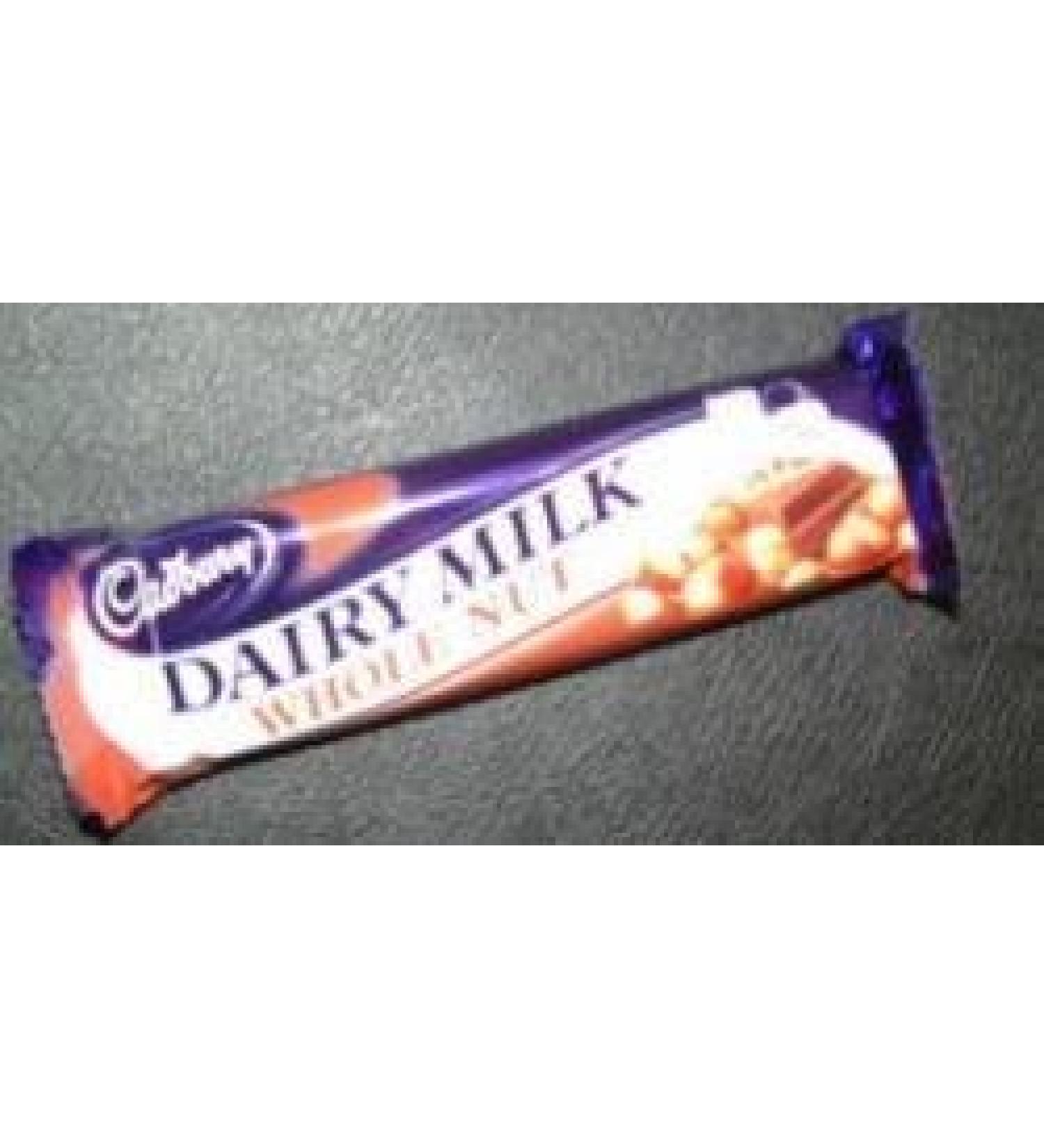 Cadbury Whole Nut Chocolate Bar 49g England (12 Pack) by Cadbury Foods by Cadbury