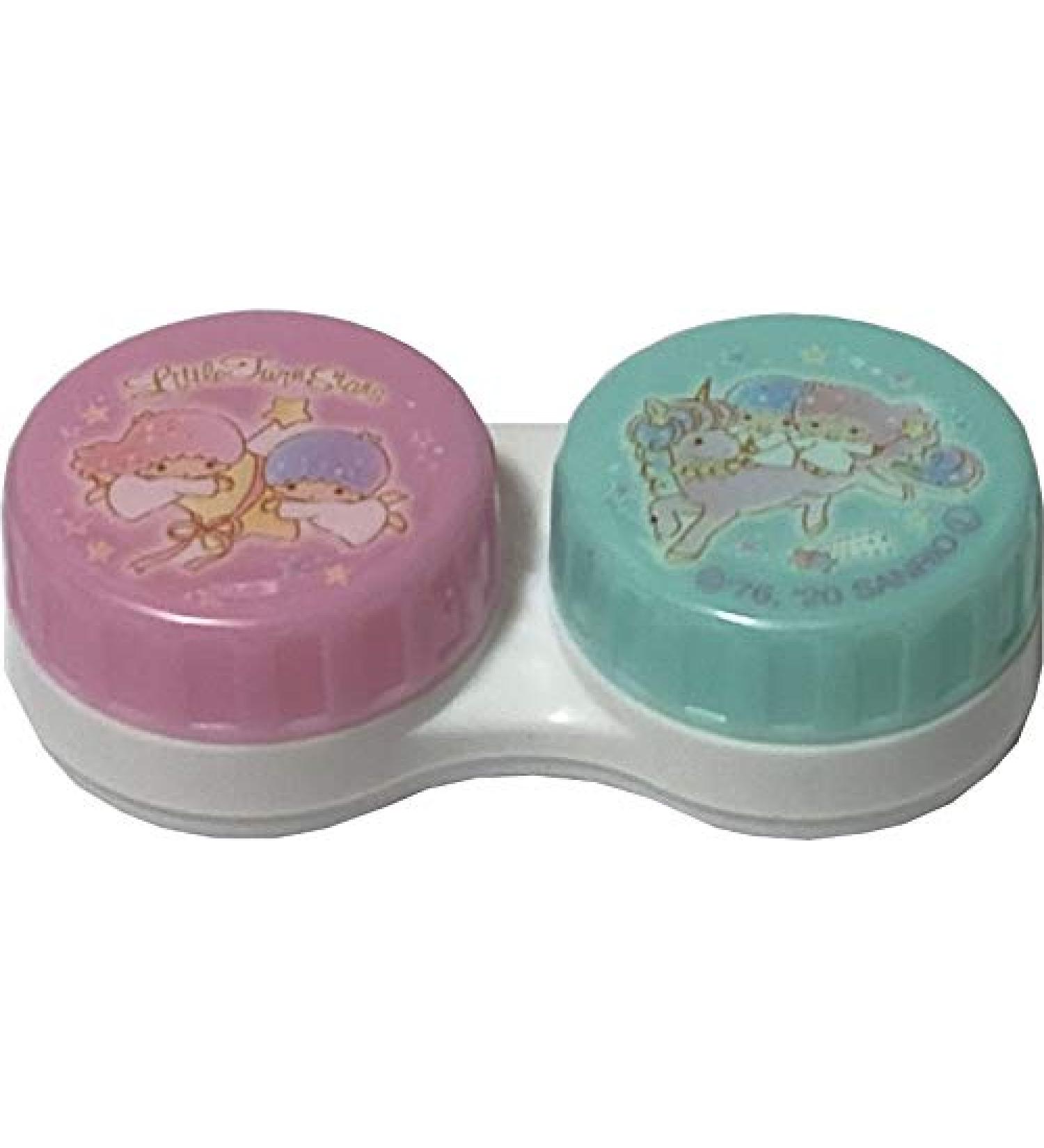 Sanrio Little Twin Stars Contact Case with Zippered Pocket | Soft Lens Travel Organizer - Buy Online on GoSupps.com