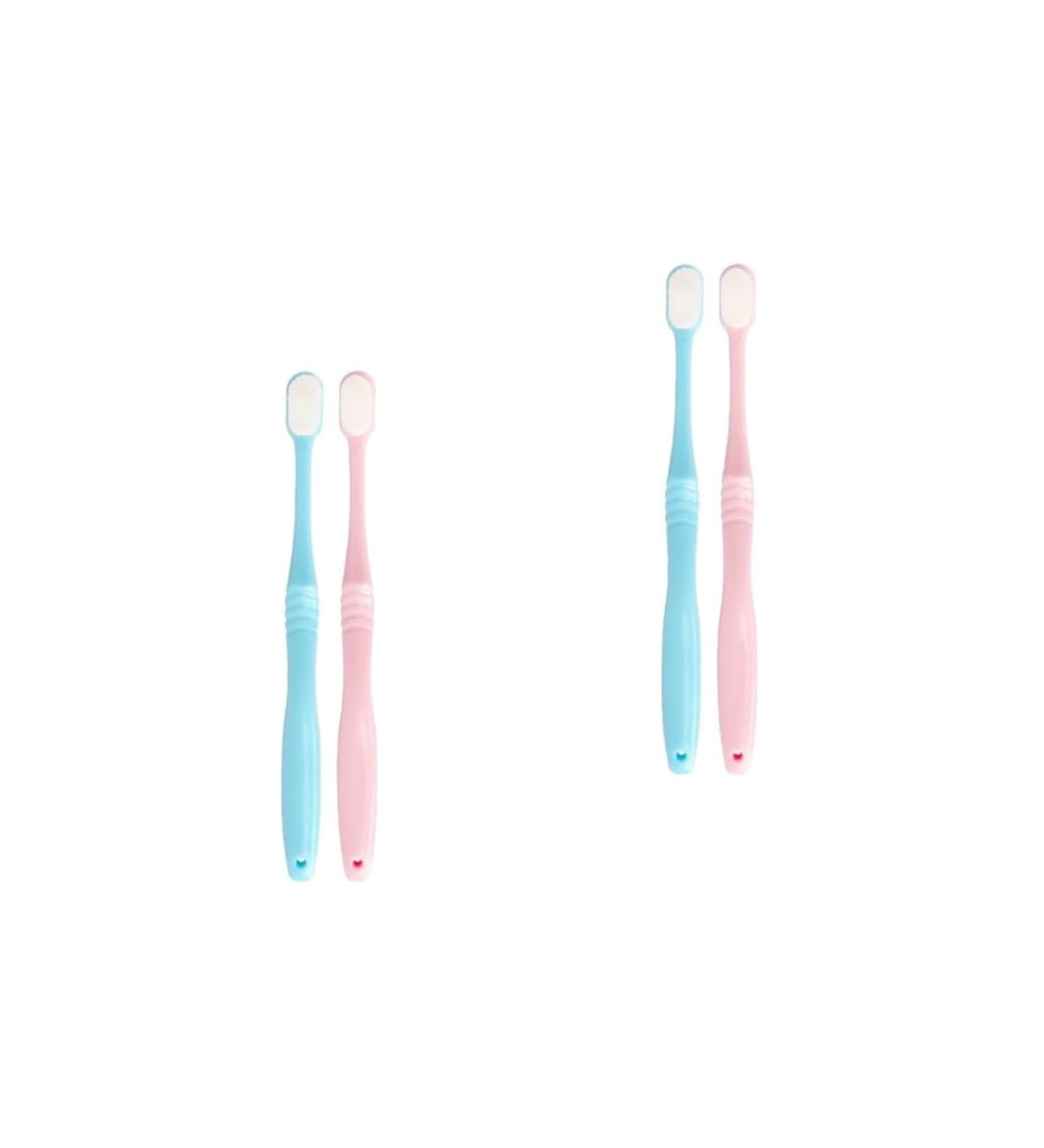 Healvian Ultra-Fine Toothbrush Set for Adults | 4 Super Soft Hair Toothbrushes for Pregnancy Care | Gentle Oral Hygiene with 10 000 Ultra-Fine Bristles - Buy Online on GoSupps.com