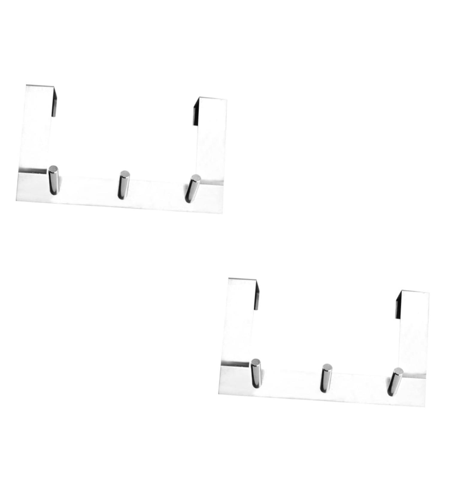 Alipis 2pcs Over Door Clothes Hanger Rack Over The Door Hanger S Hook Door Hook Hanger Hook up On The Door 21.3*12.4cmx2pcs 3 Hooksx2pcs - Buy Online on GoSupps.com