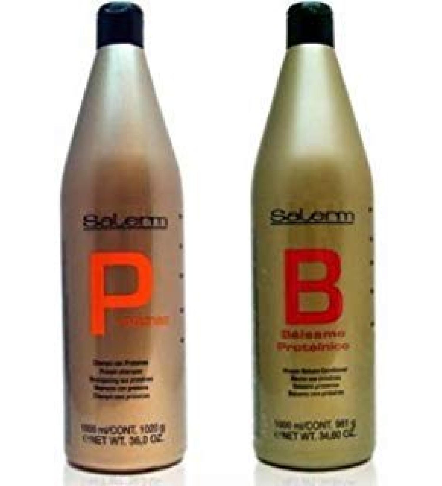 Salerm Protein Shampoo and Balsamo Conditioner Combo Set