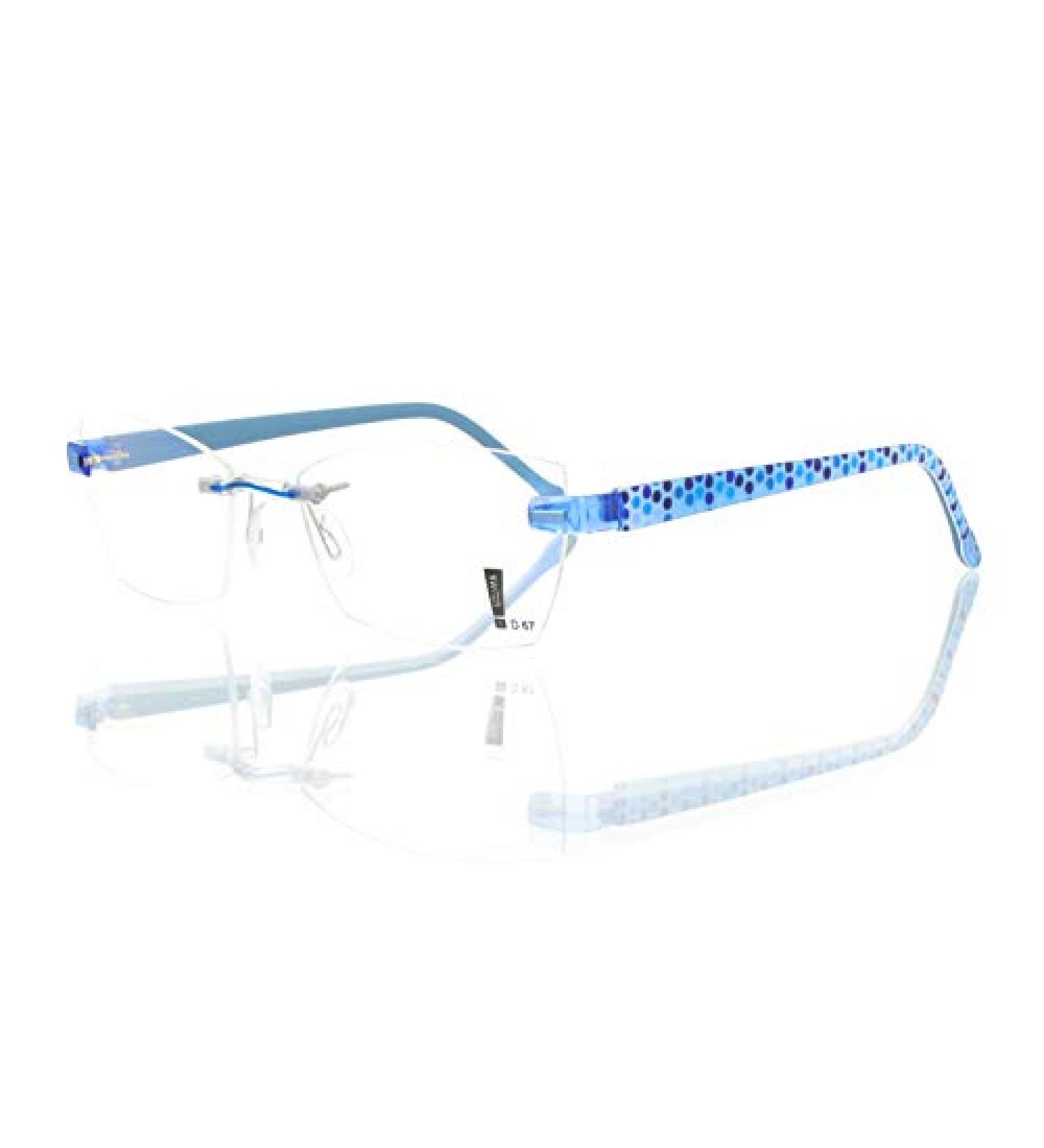 switch it set Combi 2454 interchangeable temples in the color light blue-dark blue dots inside blue-grey