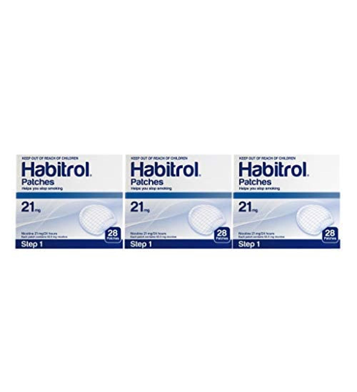 Novartis Habitrol 21mg Nicotine Patches - Stop Smoking - 3 Boxes (84 Patches) - Buy Online on GoSupps.com