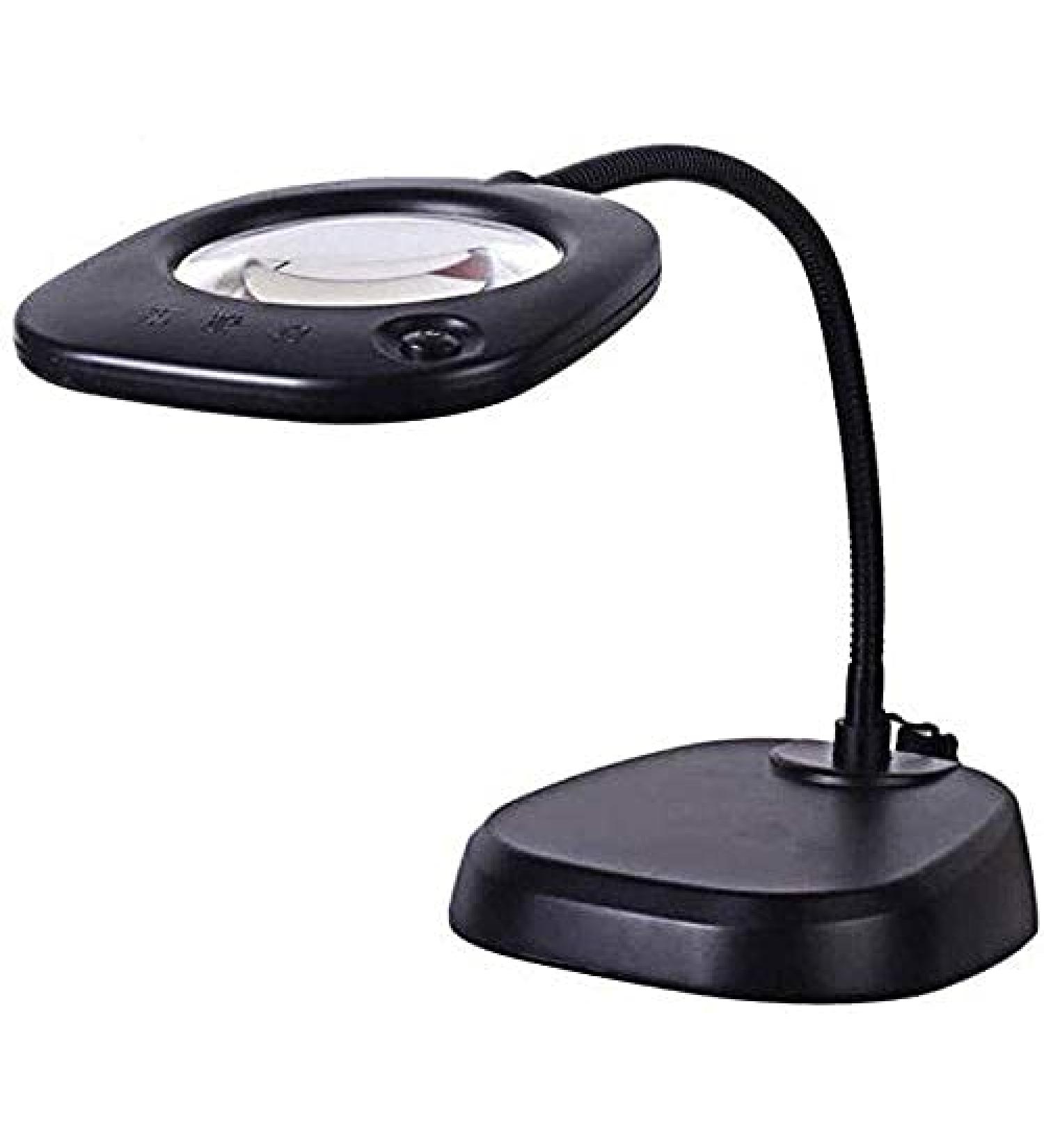 23LED 10X Magnifying Glass Lamp: Daylight Bright Lighted Lens Utility Magnifier Light Height Adjustable Gooseneck for Desk Magnifier - Buy Online on GoSupps.com