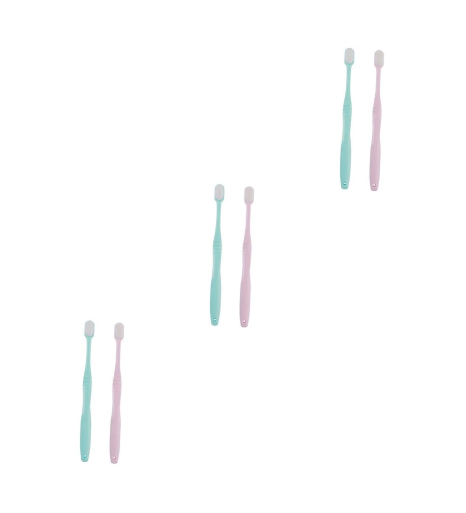 Ultechnovo 6-Pack Travel Toothbrush Set - Soft Bristles Compact Design Perfect for Couples | International Shipping Available - Buy Online on GoSupps.com