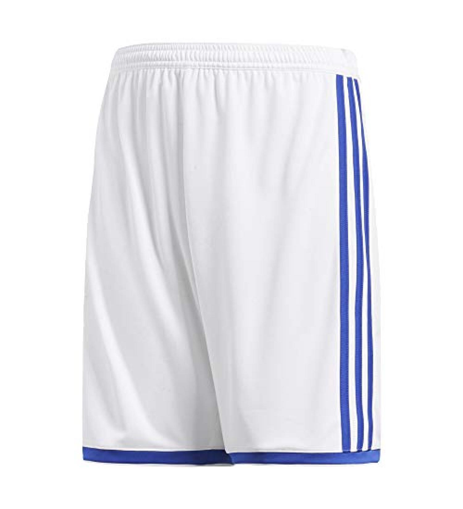 adidas Boys' Regista 18 Shorts in White/Bold Blue - Small - Buy Online on GoSupps.com