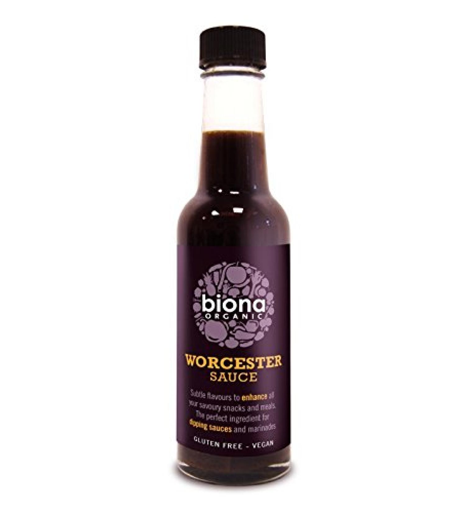 Biona Worcester Sauce 140ml - Organic and Vegan Friendly - Buy Online on GoSupps.com
