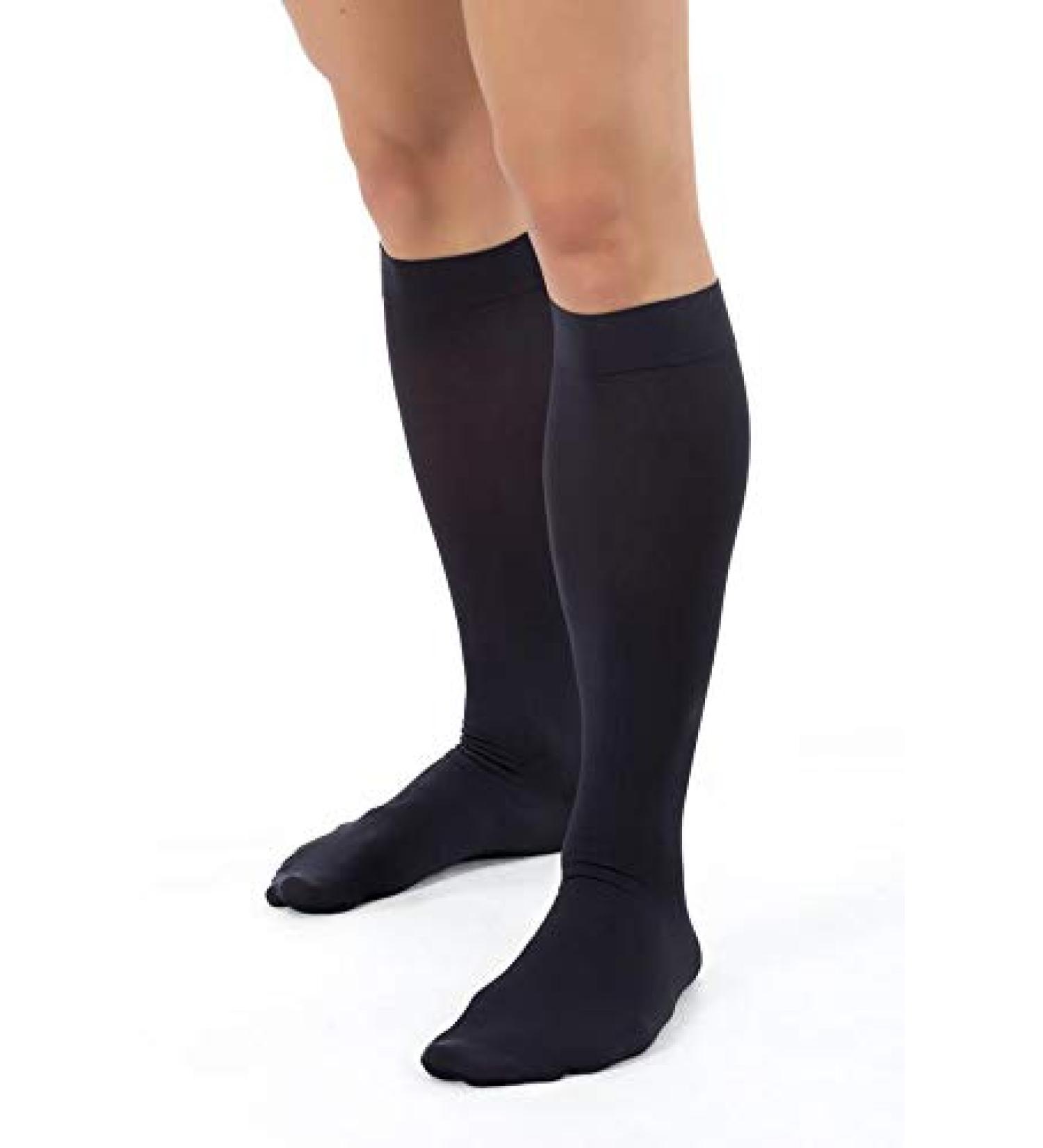 Travel socks for men support socks compression socks travel socks (L shoe size 44-46) L shoe size 44-46 black