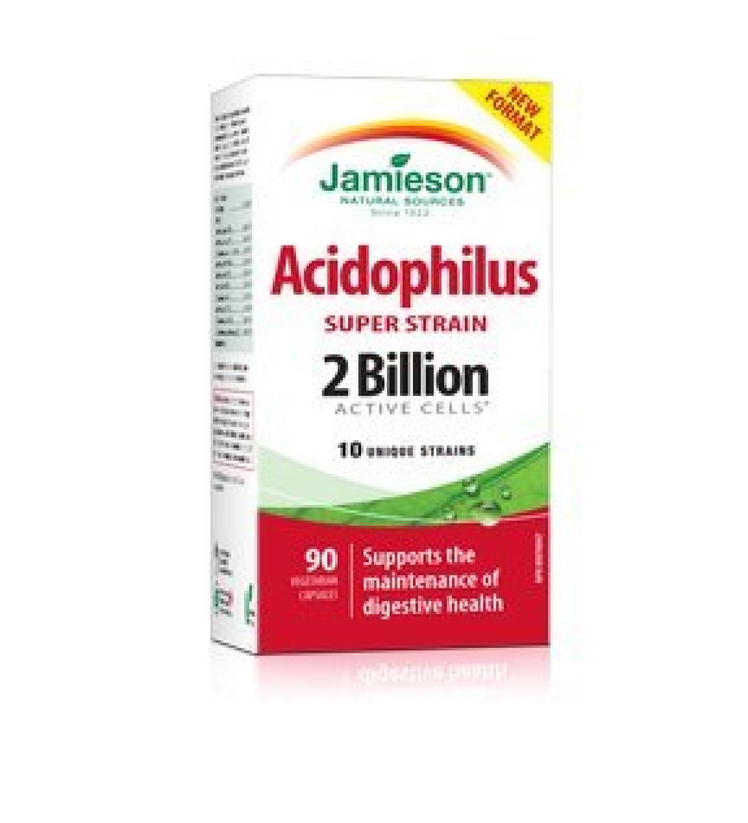 Jamieson Super Strain Acidophillus 2 Billion Active Cells 90 Vege caps