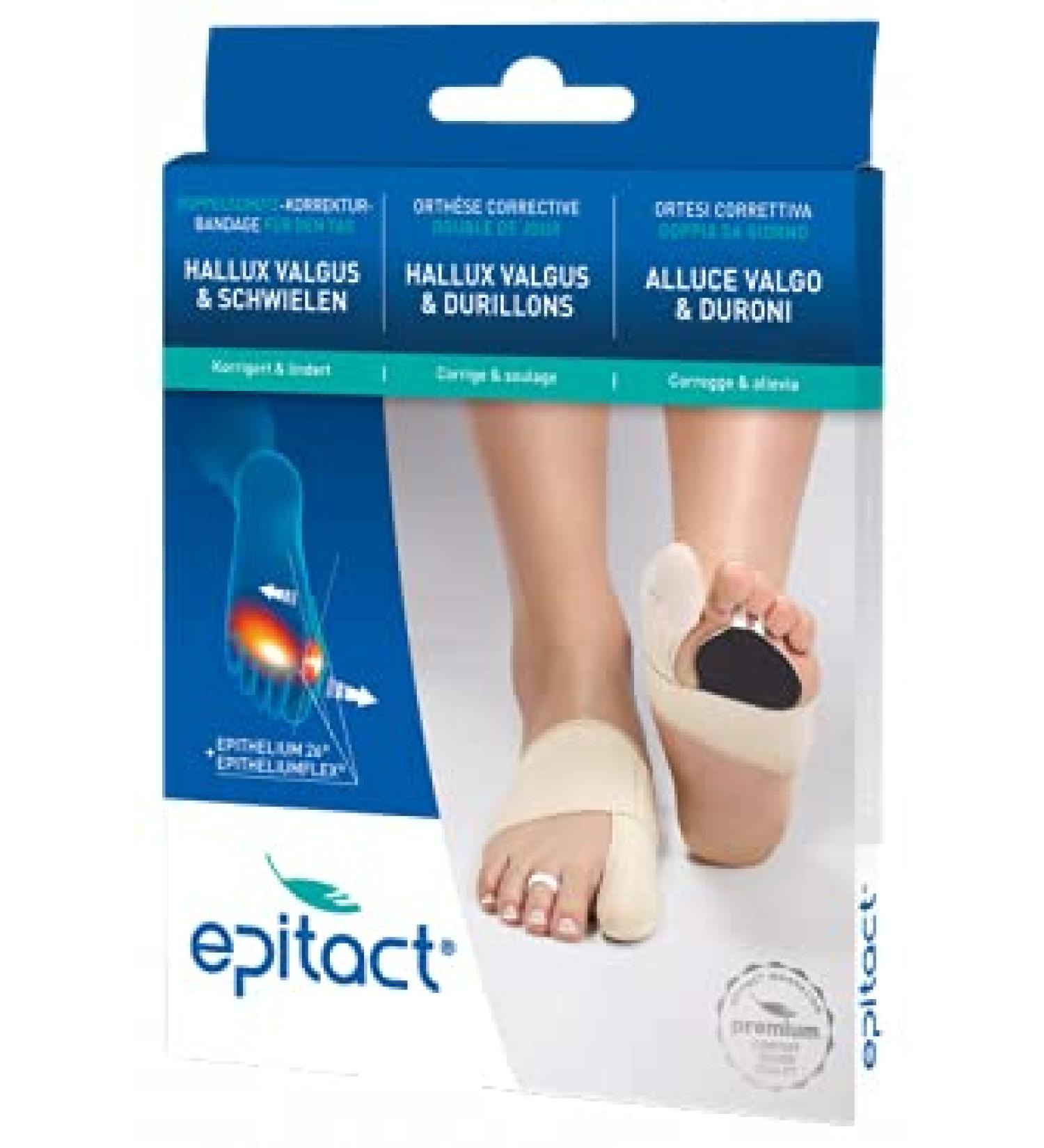 EPITACT Double Protection Corrective Bandage for Hallux Valgus Bunion - Right Foot Size L | International Shipping Available - Buy Online on GoSupps.com