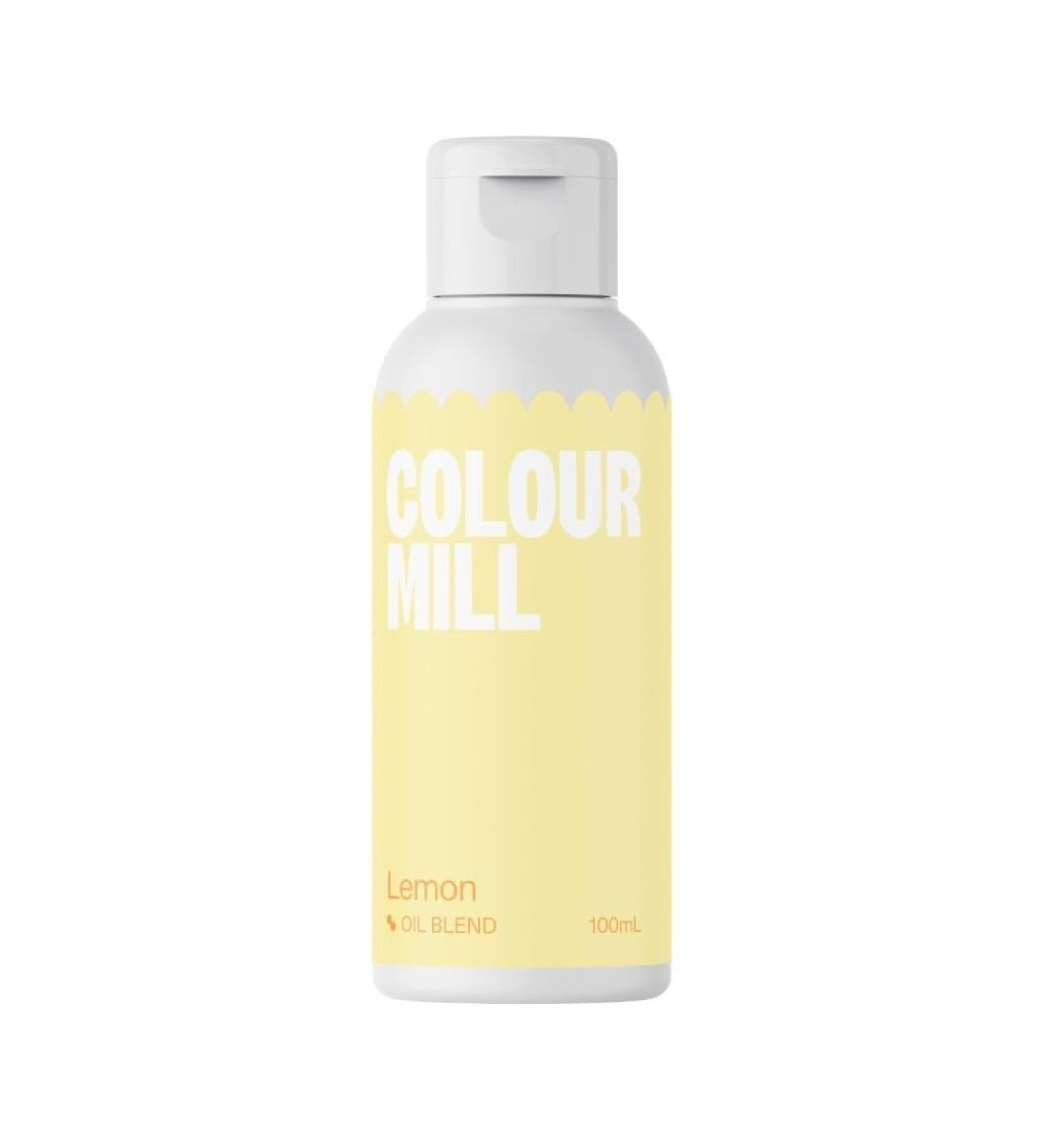 Colour Mill *Bulk Large 100ML* Next Generation Oil Based Food Colouring for Baking Decorating Icing and Cooking Food Dye DIY Slime and Crafts Making 100ml Lemon