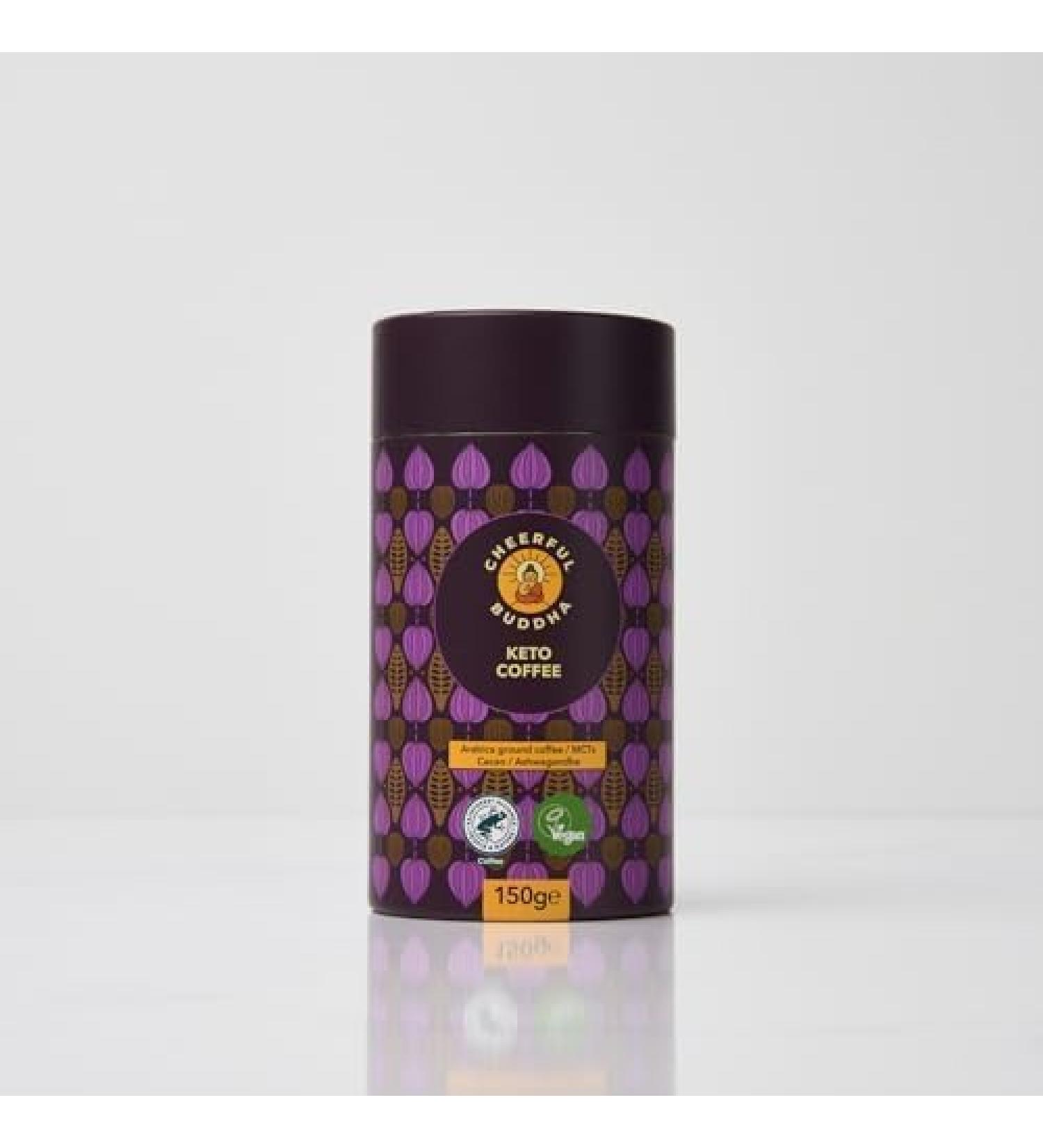 Cheerful Buddha Mushroom Ground Coffee (Keto Coffee) Keto Coffee 150 g (Pack of 1) - Buy Online on GoSupps.com