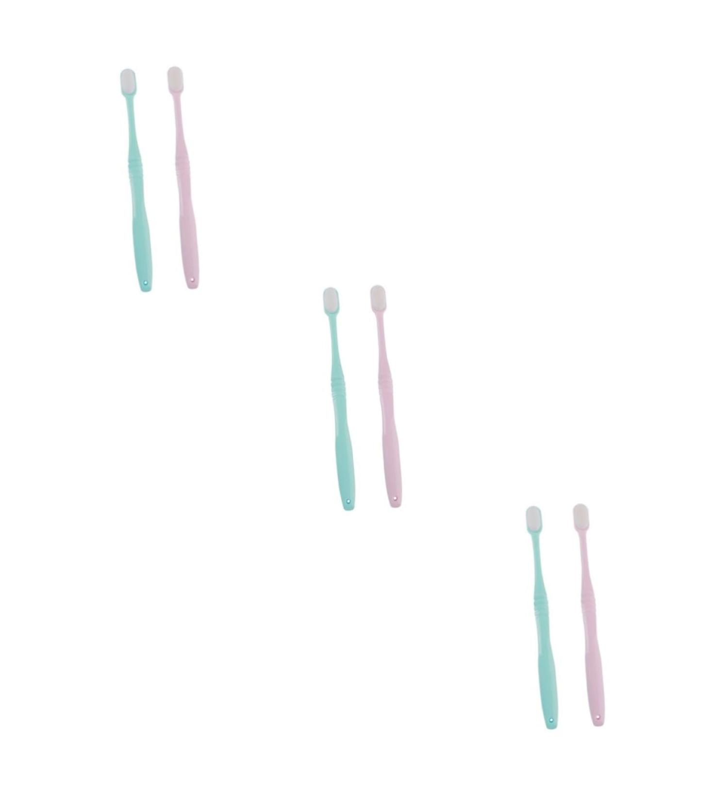 Mobestech 6 Pcs Manual Toothbrush Set - Eco-Friendly Durable & Ideal for Travel | International Shipping Available - Buy Online on GoSupps.com