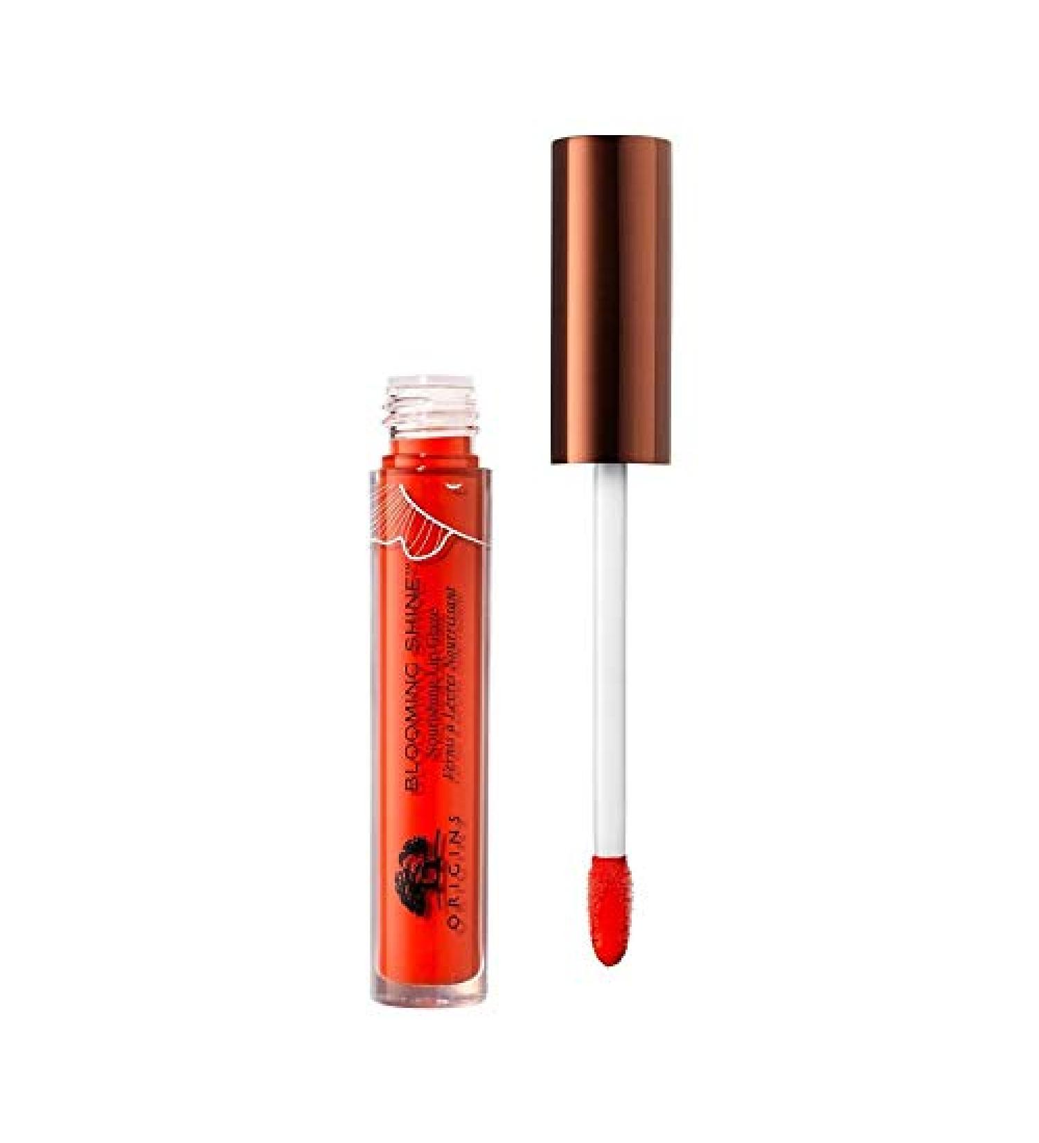 Shop Origins Blooming Shine Nourishing Lip Glaze - 06 Petal Punch | International Shipping Available - Buy Online on GoSupps.com