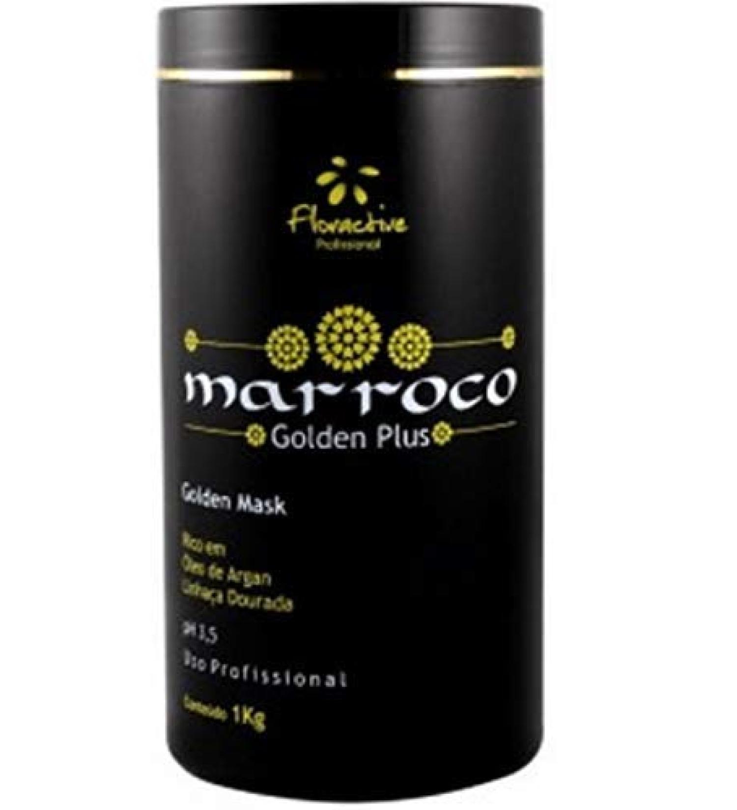 Brazilian Keratin Hair Treatment Morroco Golden Plus Mask 1000ml - Floractive