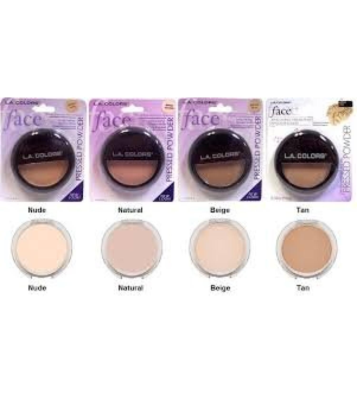 LA Colors Pressed Powder BPP320 Nude 0.35 Oz with Applicator - Long-Lasting Matte Finish - Buy Online on GoSupps.com