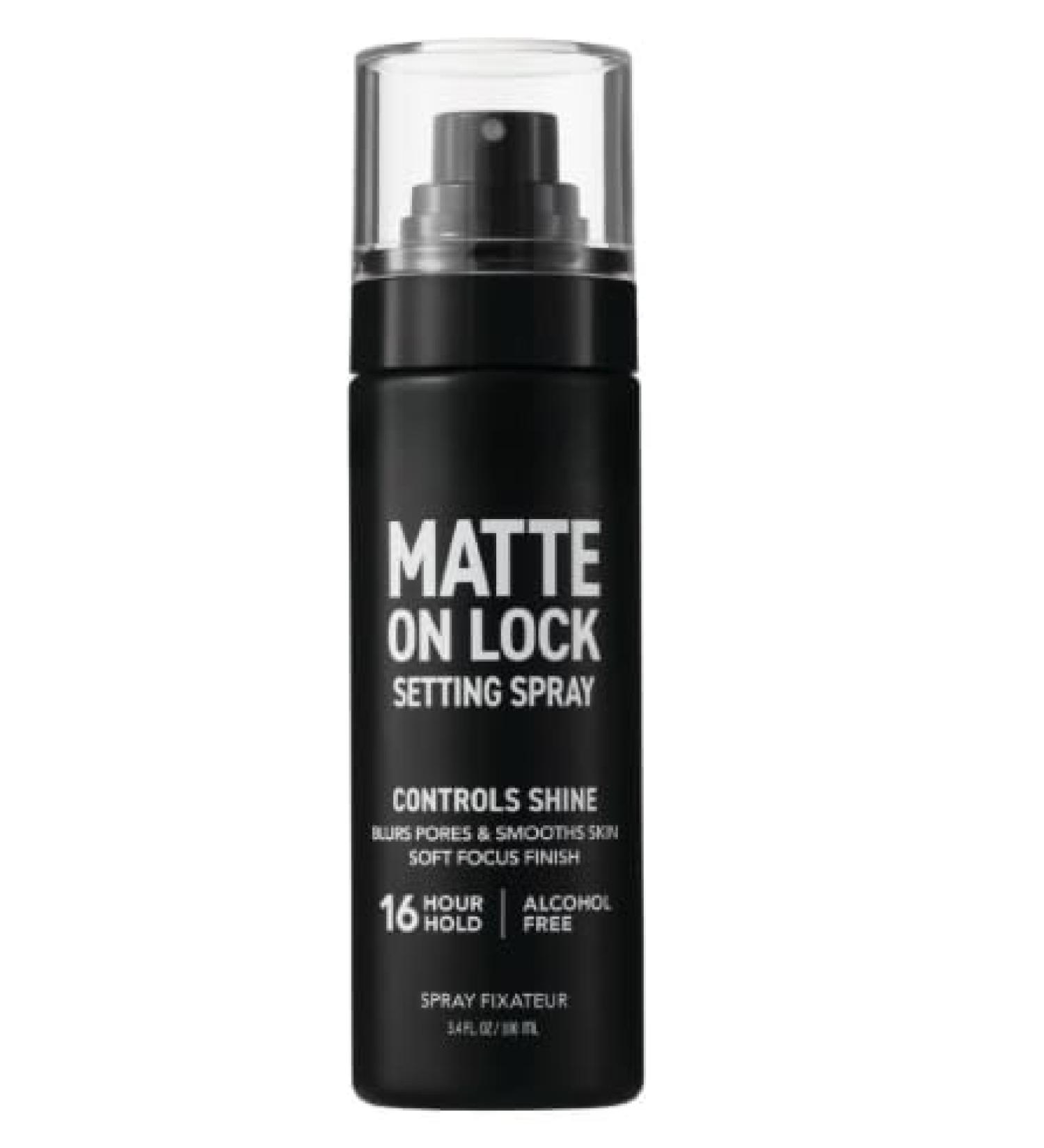Matte On Lock Setting Spray Alcohol-Free 16 Hour Hold Matte Shine Control