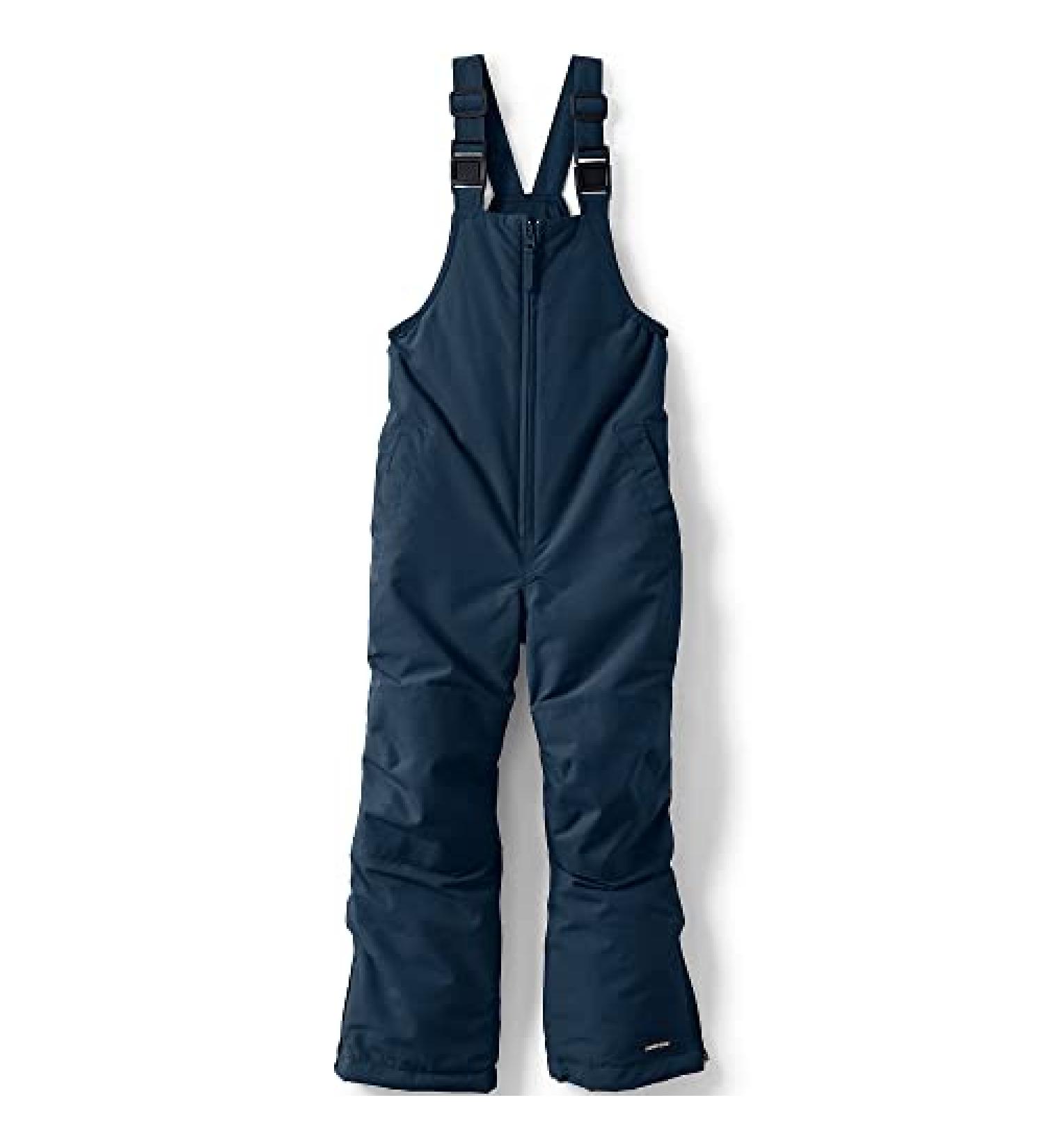 Lands' End Kids Slim Squall Waterproof Iron Knee Bib Snow Pants 8 - Radiant Navy | Shop Now - Buy Online on GoSupps.com