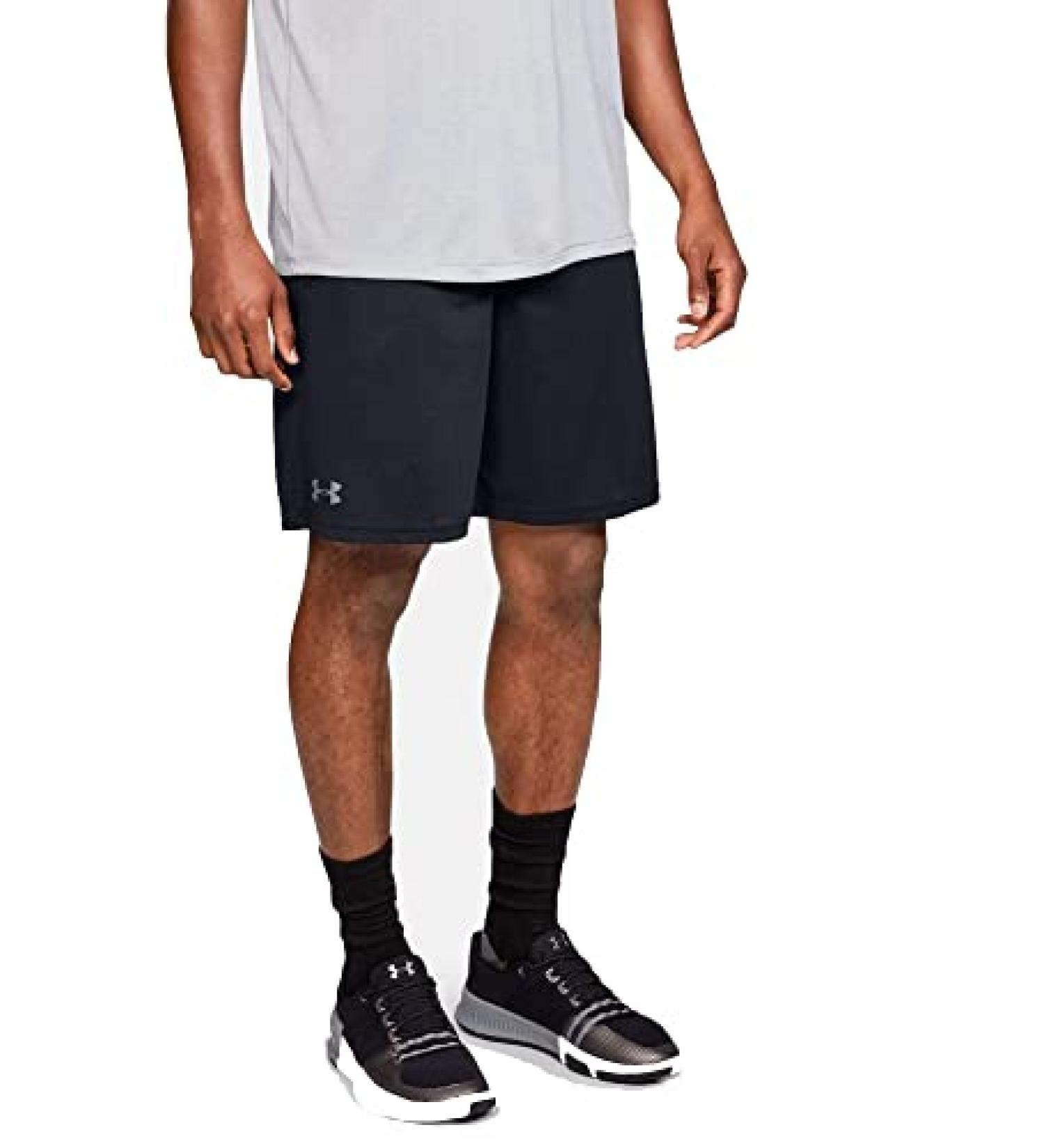 Under Armour Men's Tech Mesh Shorts Large Black/Pitch Gray-001 | Lightweight & Breathable Shorts - Buy Online on GoSupps.com