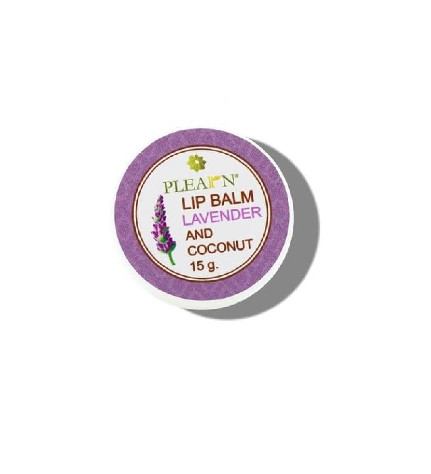 (Pack of 2) PLEARN Lip Balm Coconut Oil lavender scent15 g - Buy Online on GoSupps.com