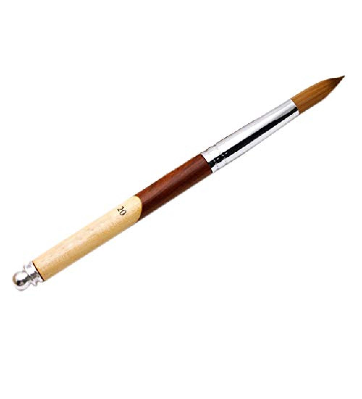 Obahdirry Nail Art Gel Brush Gel Manicure Brush with Wood Handle Nail Brush 20 20# - Buy Online on GoSupps.com