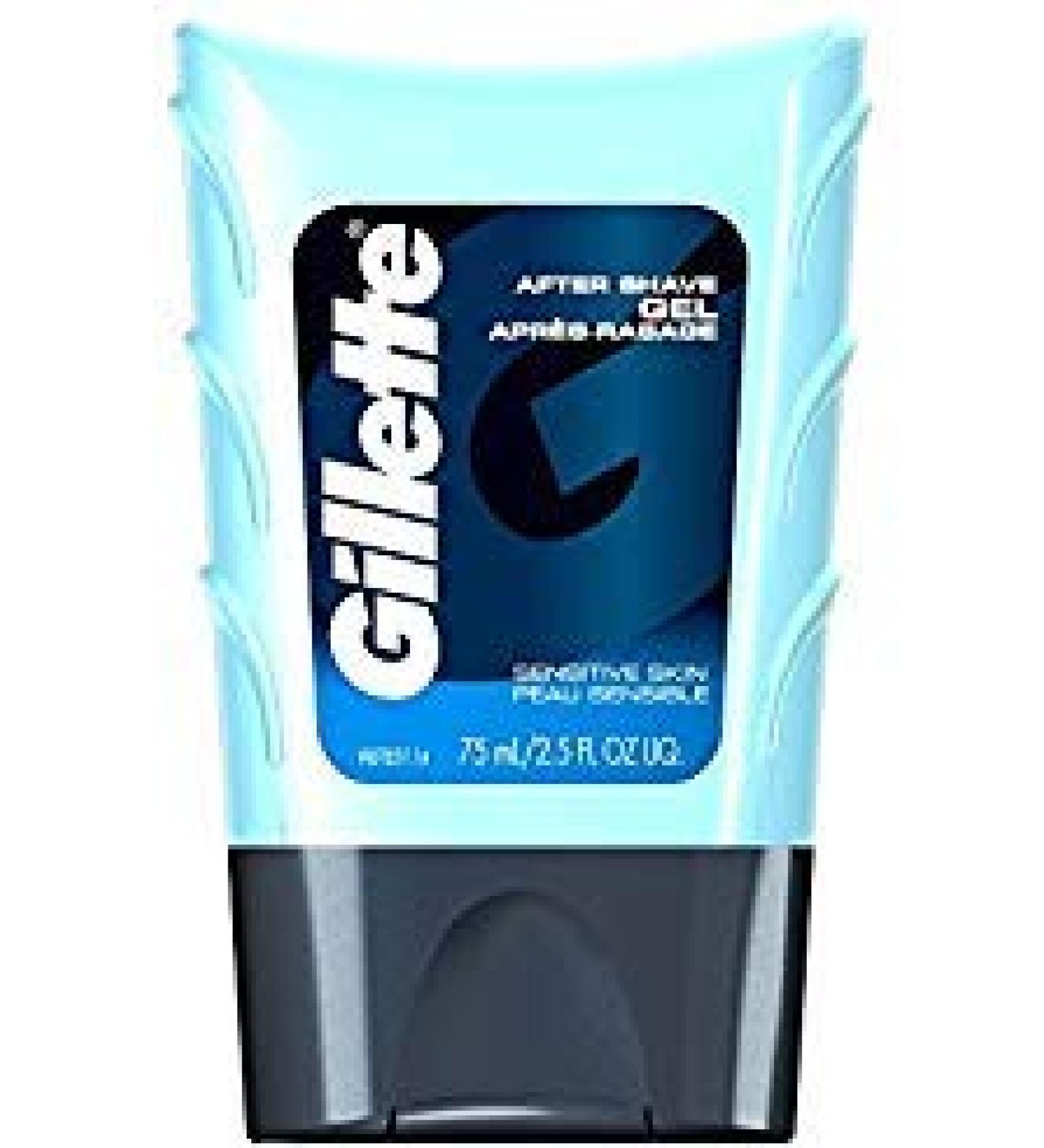 Gillette After Shave Gel Sensitive Skin 2.5 Fl Oz (Pack of 3)