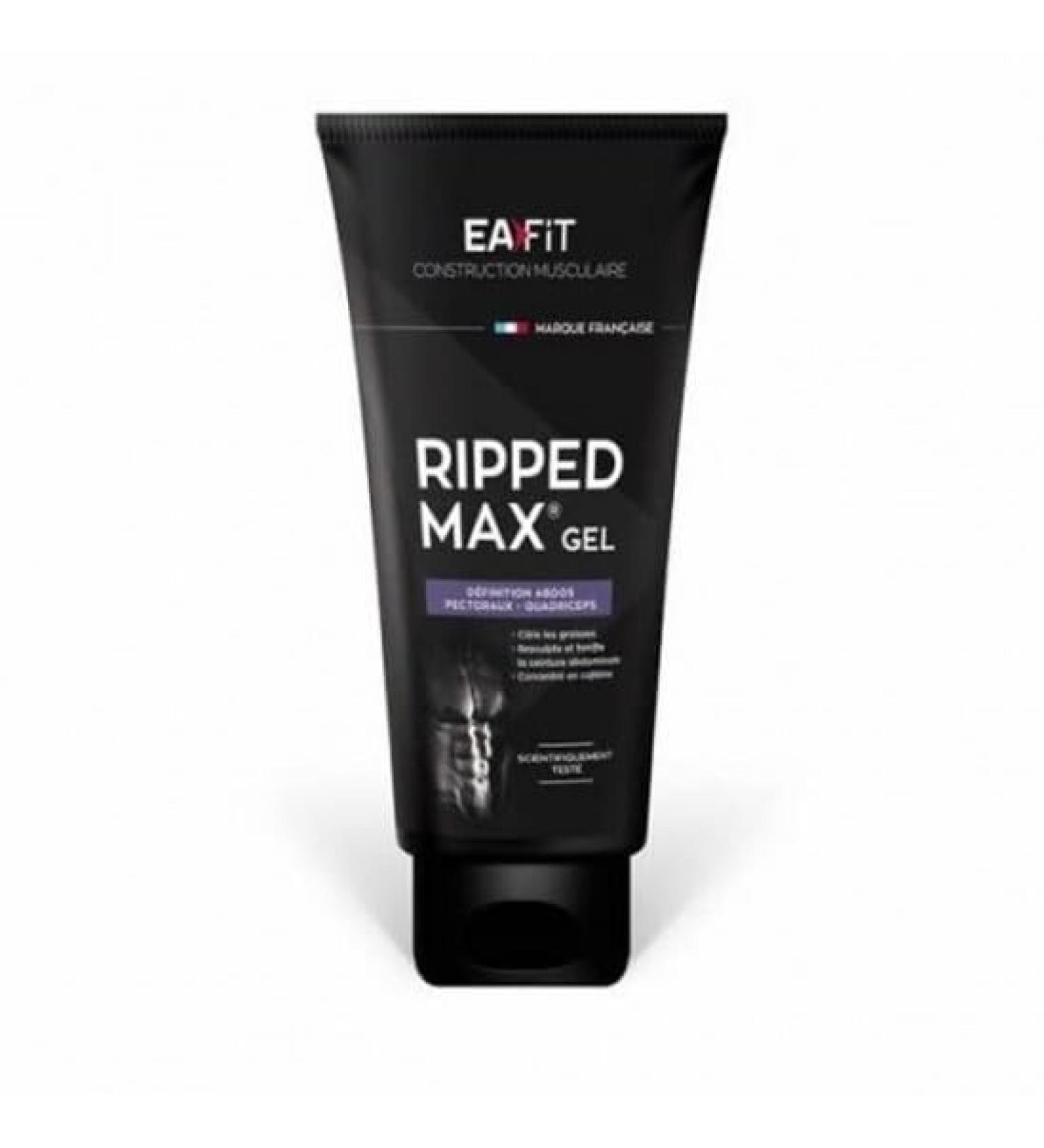 Eafit Ripped Max Gel 200 ml definition for abdomen and nipples scientifically tested Resculpt & Tonifie burns fat ice cube effect caffeine green tea and guarana French brand