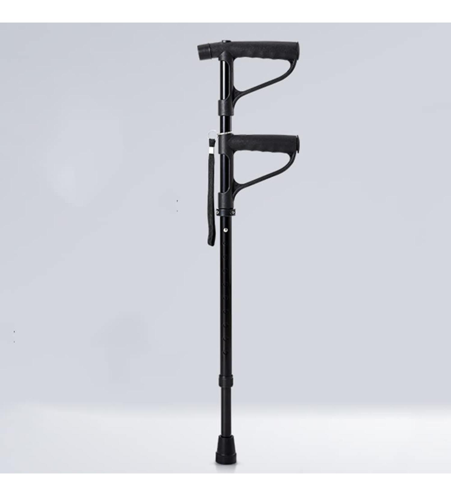 Aluminum Forearm Crutches for Seniors with Led Light Adjustable Walking Stick Ight Telescopic Balanced Mobility Aid Warm Life Bathing in Sunlight - Buy Online on GoSupps.com