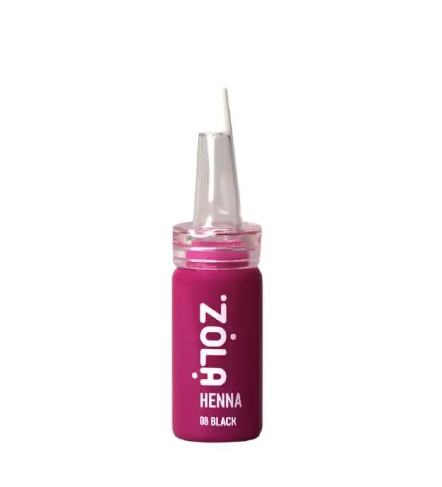 Zola Eyebrow Henna 08 Black (Corrector), 10 g