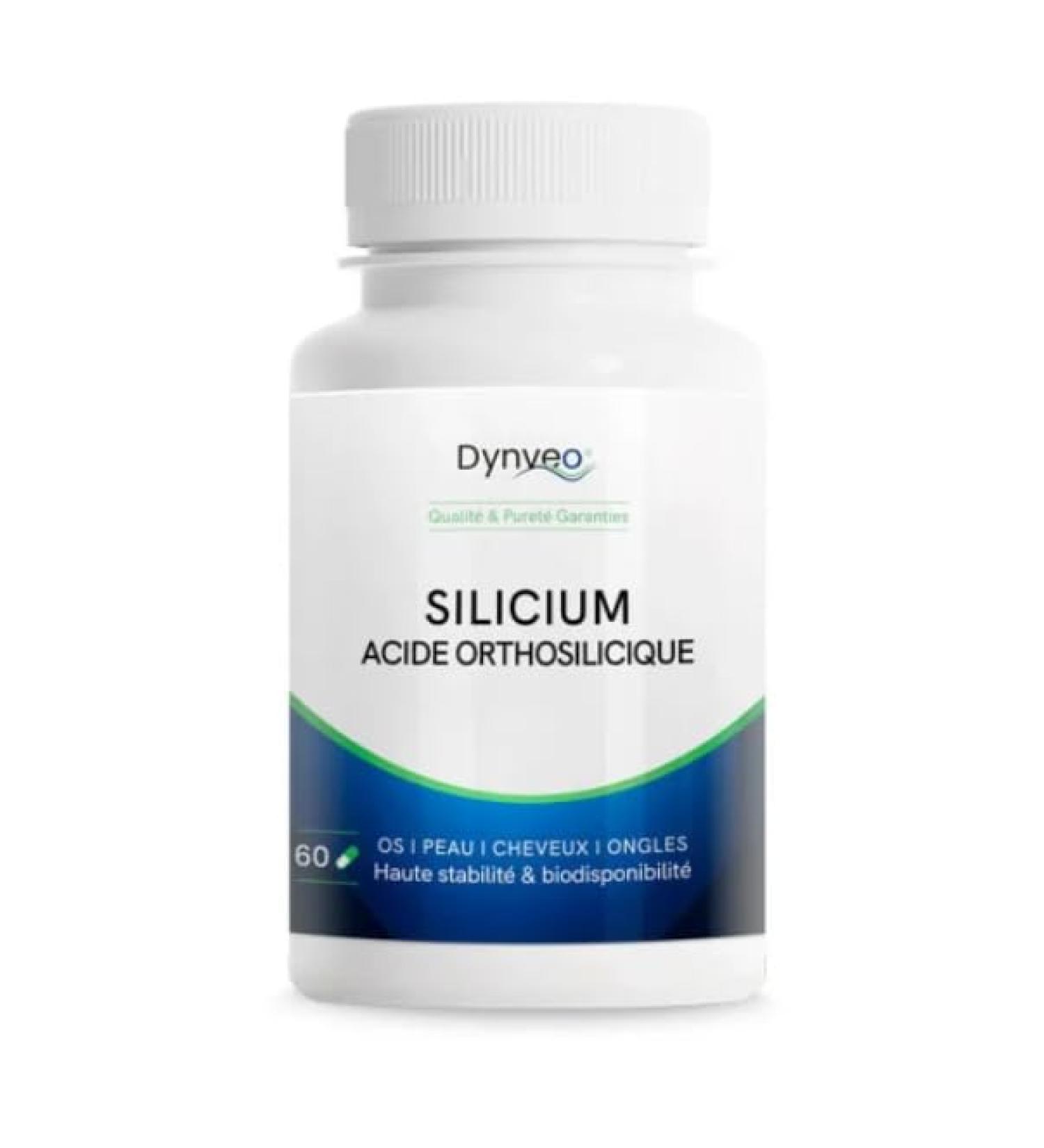 Silicium Acide Orthosilicique & Collag ne - Brevet Prosagen Si - Peau Cheveux Ongles & Articulations - Forme naturelle biomim tique & biodisponible - Clean label - 60 g lules (2 mois) - Dynveo - Buy Online on GoSupps.com