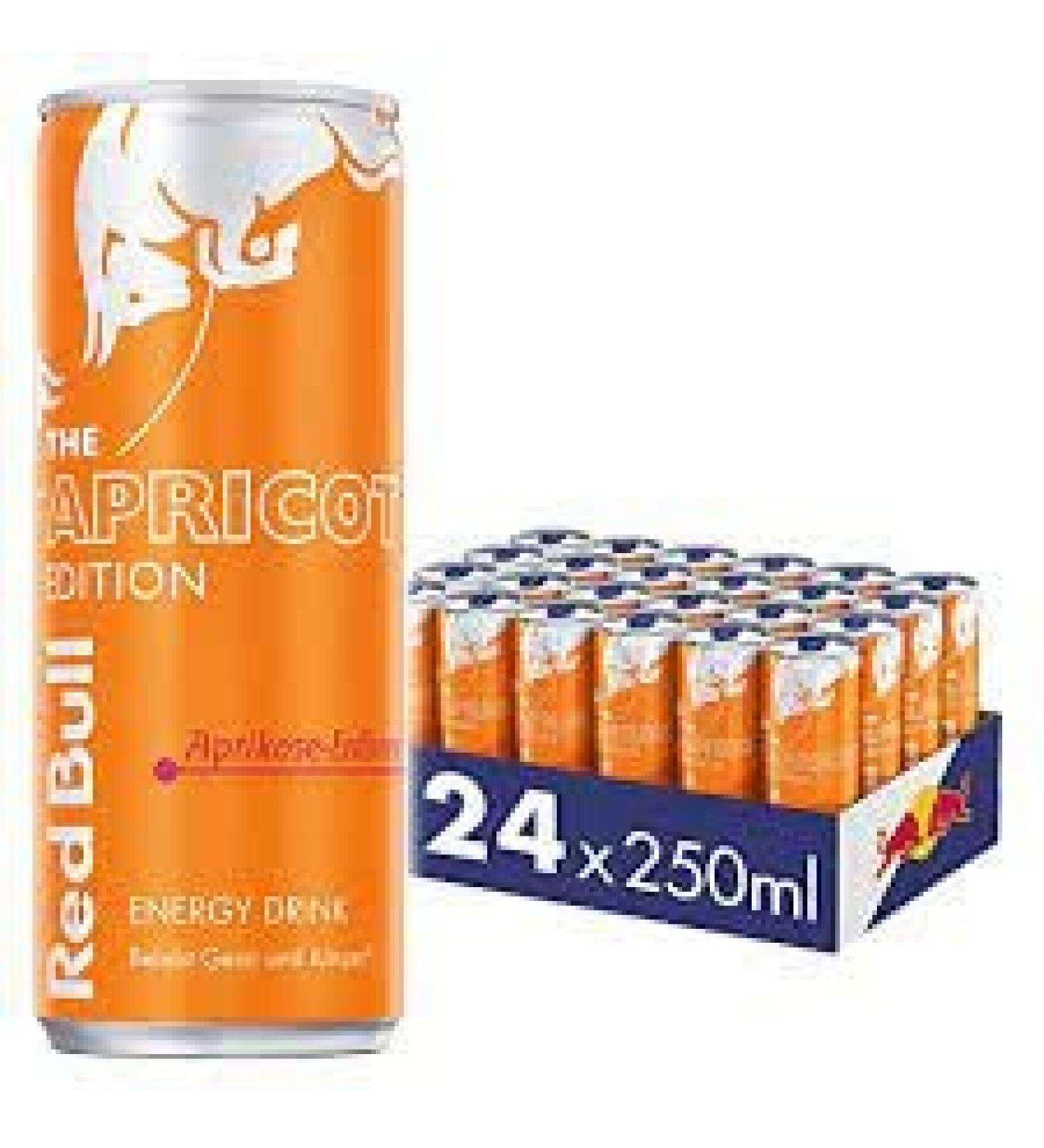 Wowboxme Red Bull Energy Apricot Strawberry 24 x 250ml 250.0 milliliters - Buy Online on GoSupps.com