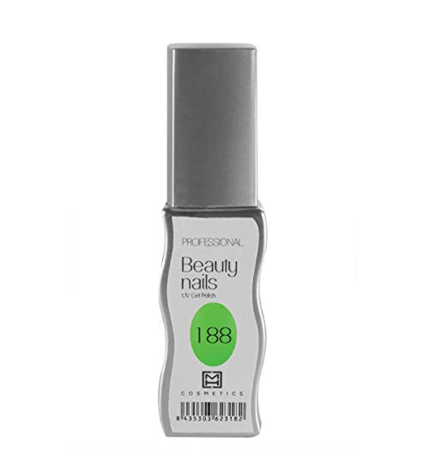MH Cosmetics Gel Polish Semipermanent 188 Glanzgr n 1Pack (1 x 10 ml)