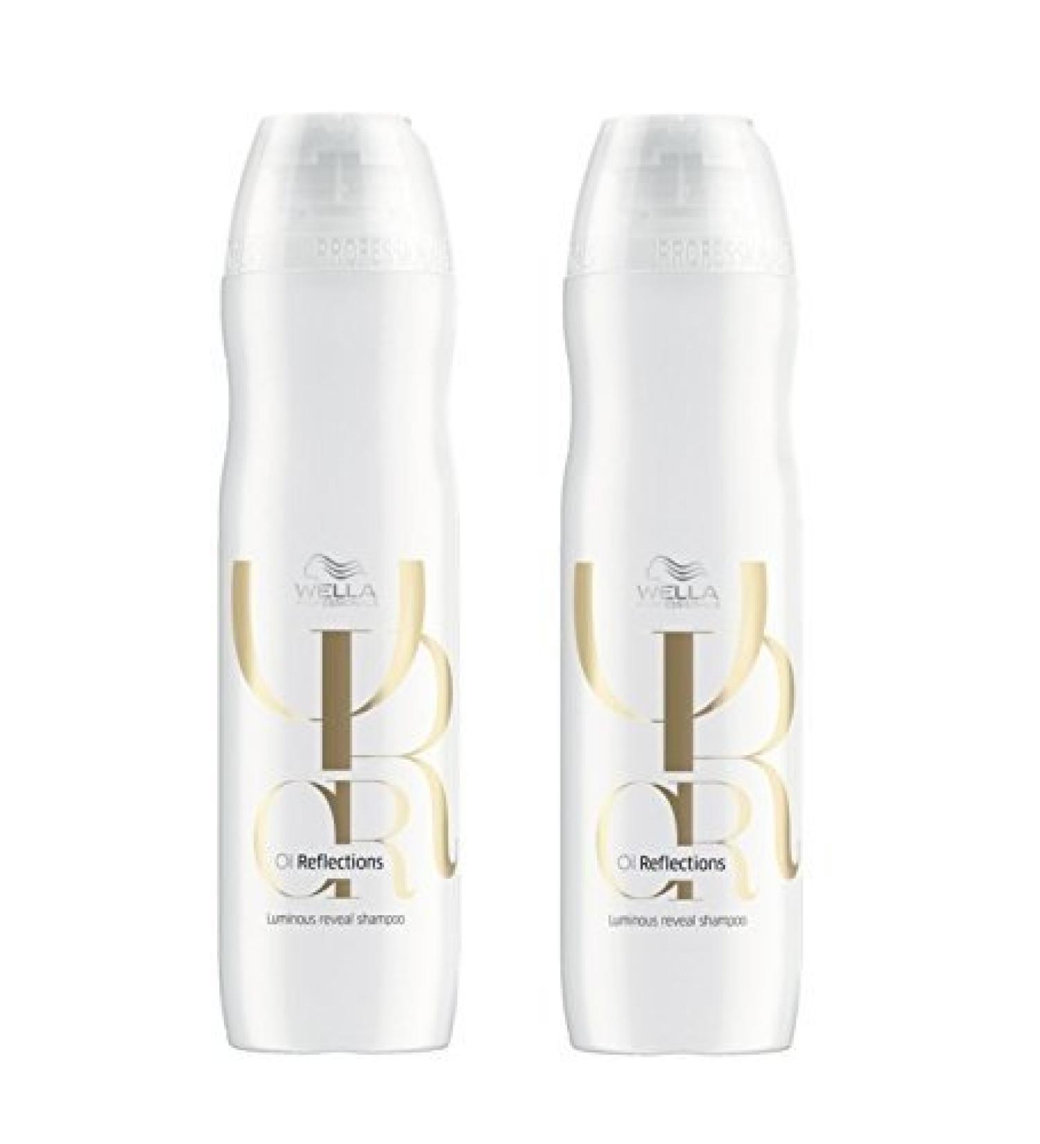 Wella Pack of 2 Oil Reflections Shampoo 250 ml