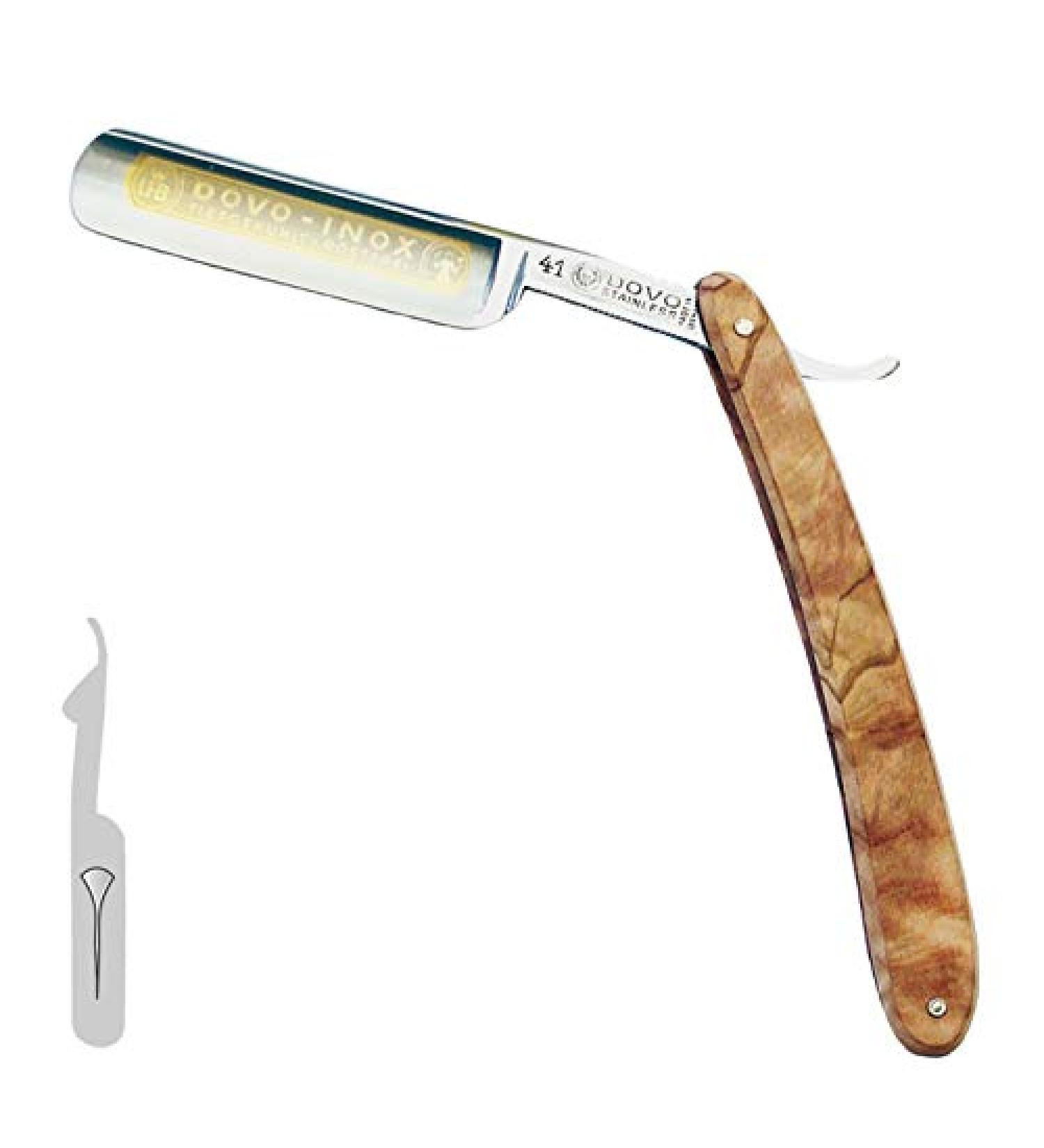 Dovo razor stainless olive wood 415875