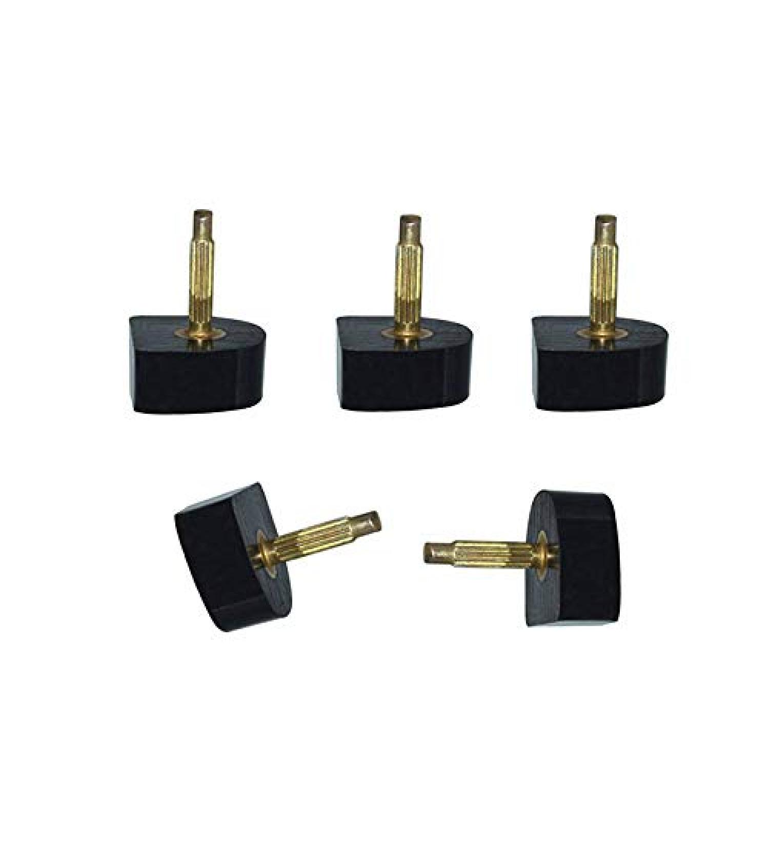 6 Pairs Black U Shaped High Heel Tips Replacement Stiletto Shoe Repair Caps for Women - 8mm x 8mm Thin Pin-2.4mm - Buy Online on GoSupps.com