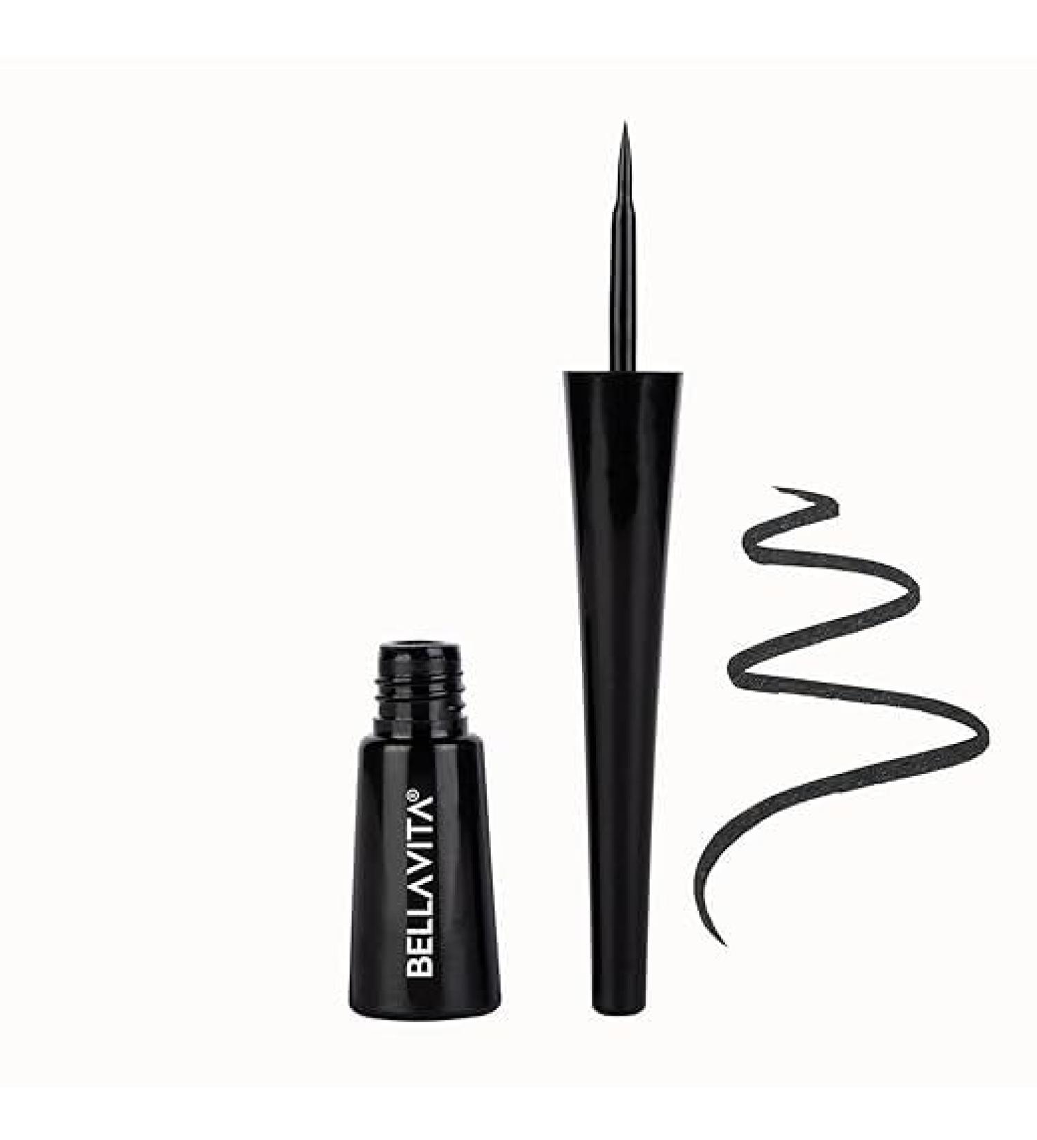 Apricx Drama Waterproof Eyeliner Black Matte Finish Smudge-Proof Fast-Drying Felt Tip Applicator Enriched with Biotin 3.5 ml - Buy Online on GoSupps.com