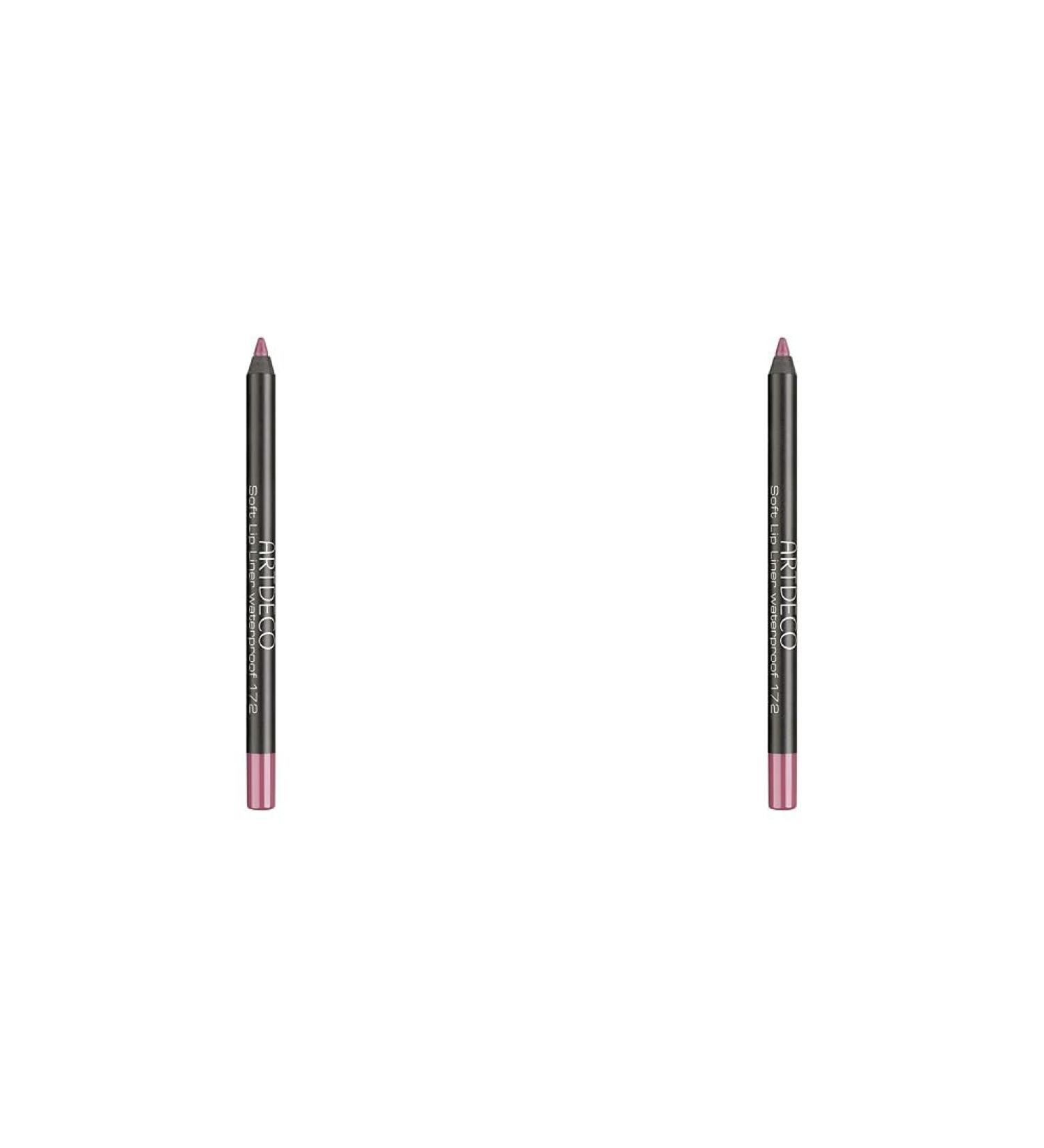 ARTDECO Soft Lipliner Waterproof - Long-Lasting Cool Mauve Lip Liner - Pack of 2 (1.2 g each) | International Shipping Available - Buy Online on GoSupps.com