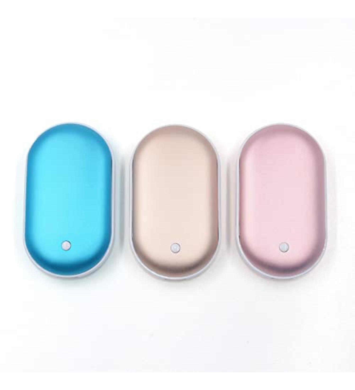 Hand Warmer Mini USB Rechargeable 2600mAh by BELLADDY INC Great Gift Electronic Pocket Heater Portable Stay Warm Outdoors Winter Camping Gold - Buy Online on GoSupps.com