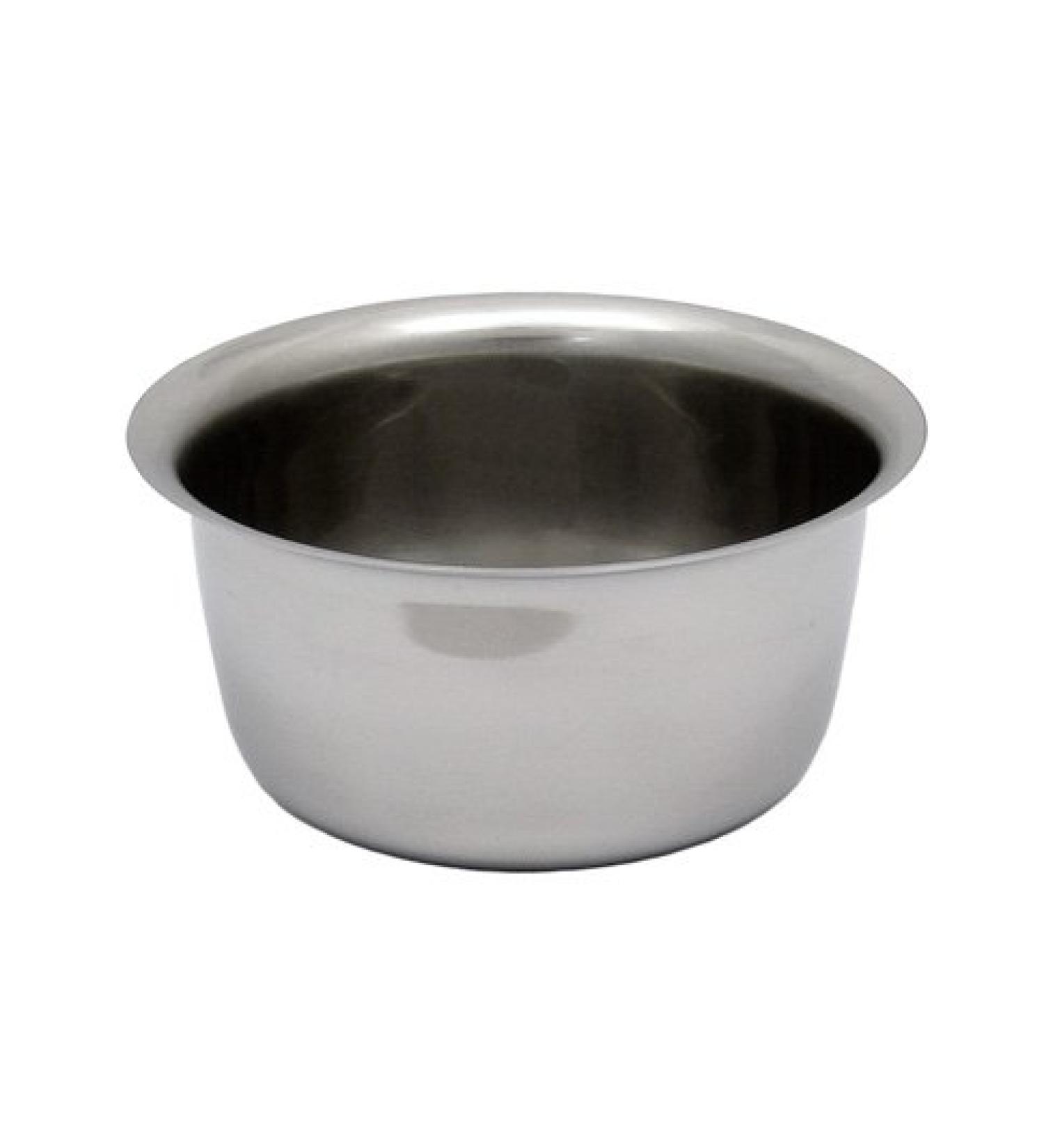 Shaving soap bowl made of metal - 4.5 cm high