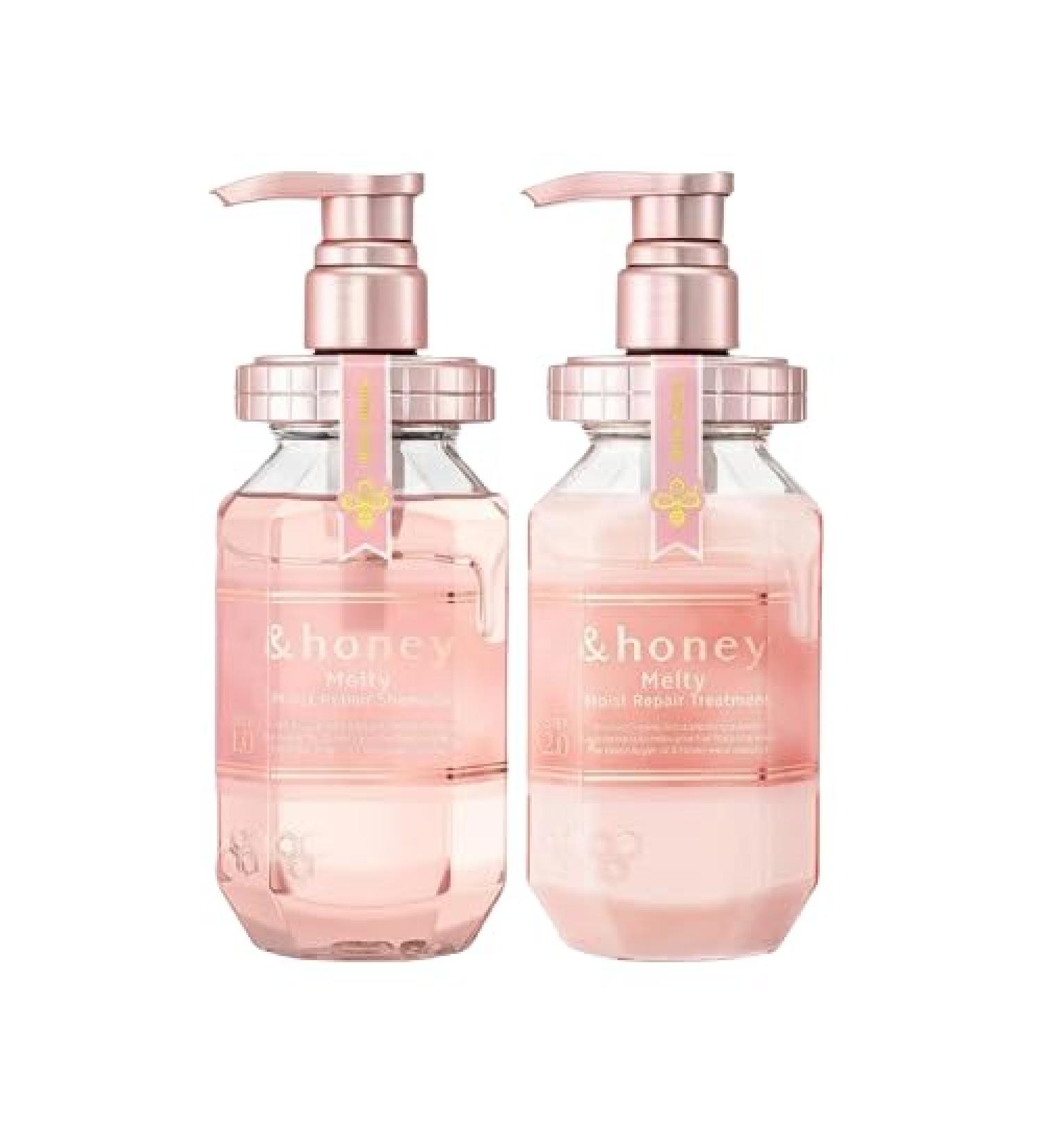 Honey Melty Moist Repair Shampoo & Treatment Set | Organic Deep Nourishment for Frizzy Wavy Curly Hair - International Shipping Available - Buy Online on GoSupps.com