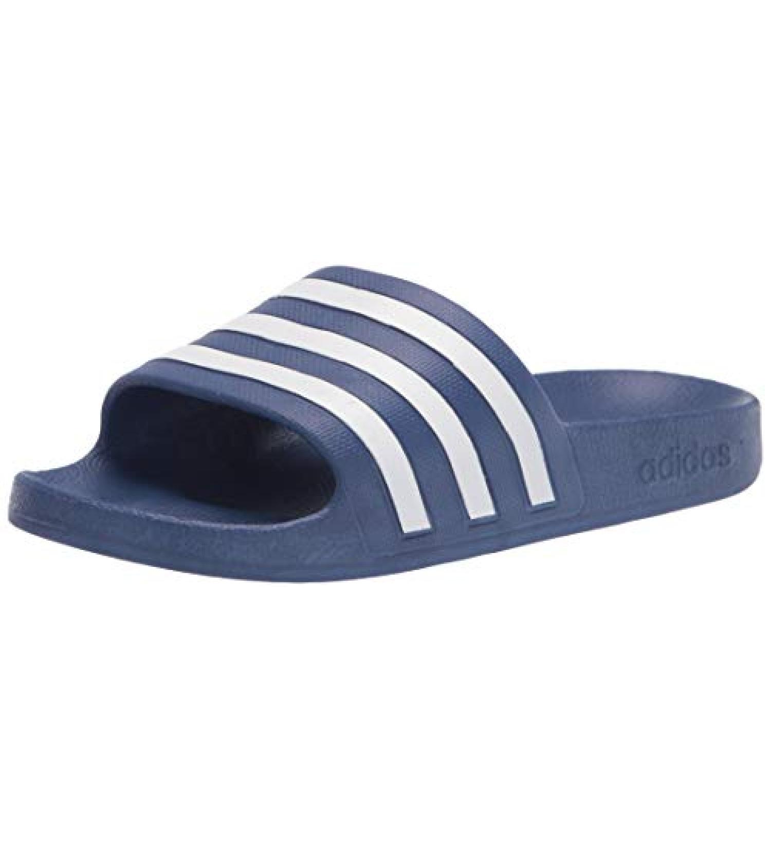 adidas Adilette Aqua Slides Sandal - Crew Blue/White, Size 8 - Buy Online on GoSupps.com